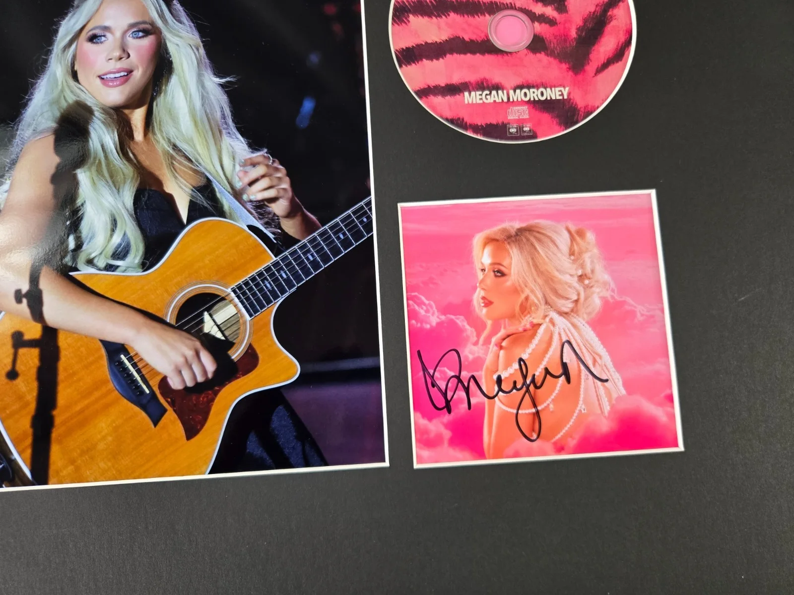 Megan Moroney Signed CD + Photo Display 16x20 Framed, image 2