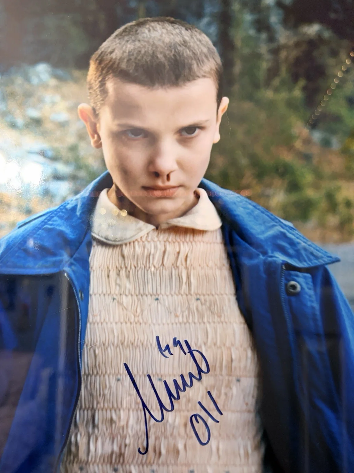 Millie Bobby Brown Stranger Things Signed Poster And Framed 26x22, image 2
