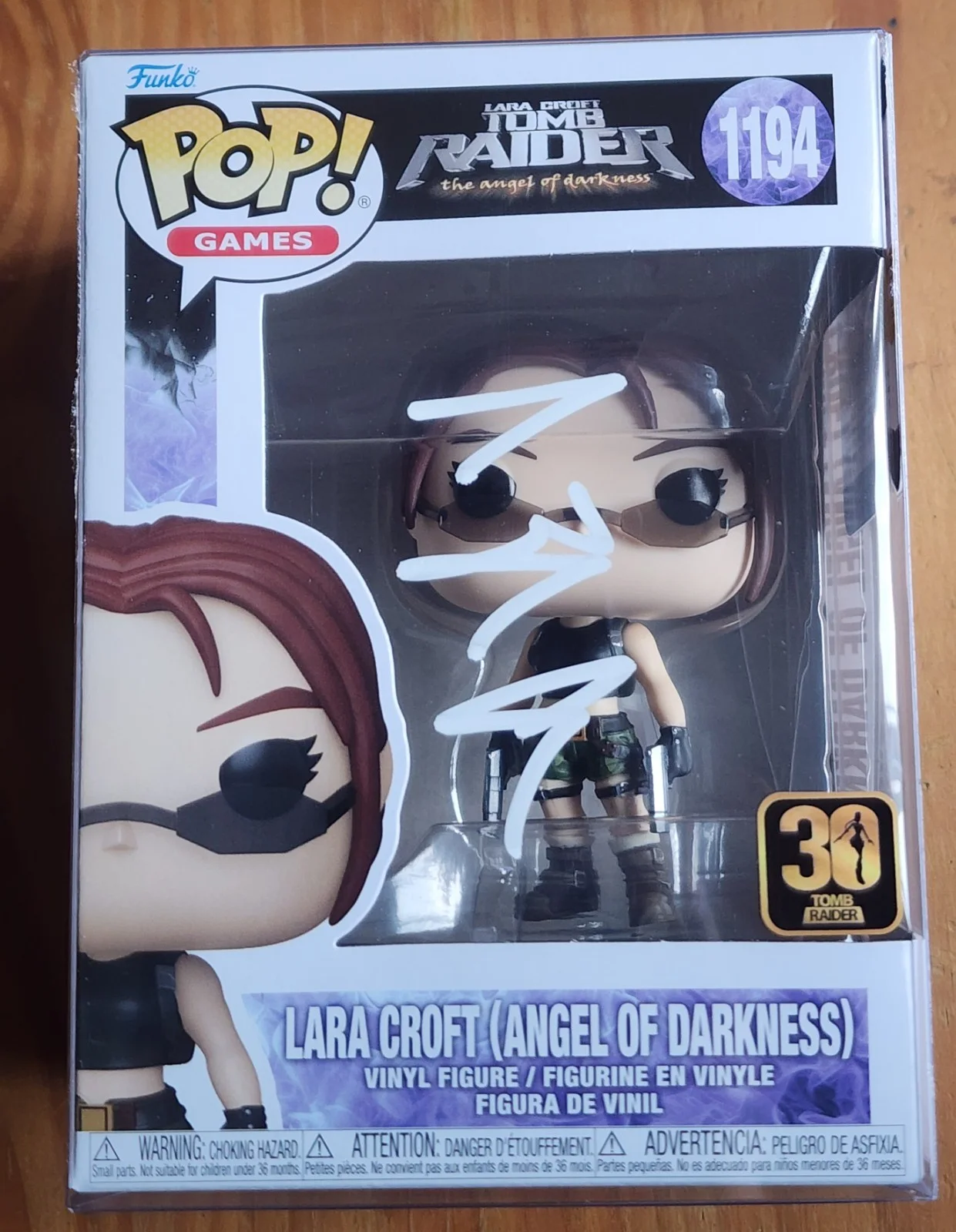 Angelina Jolie — Angelina Jolie Autograph Signed Tomb Raider Lara Croft Funko Pop 1194 With COA