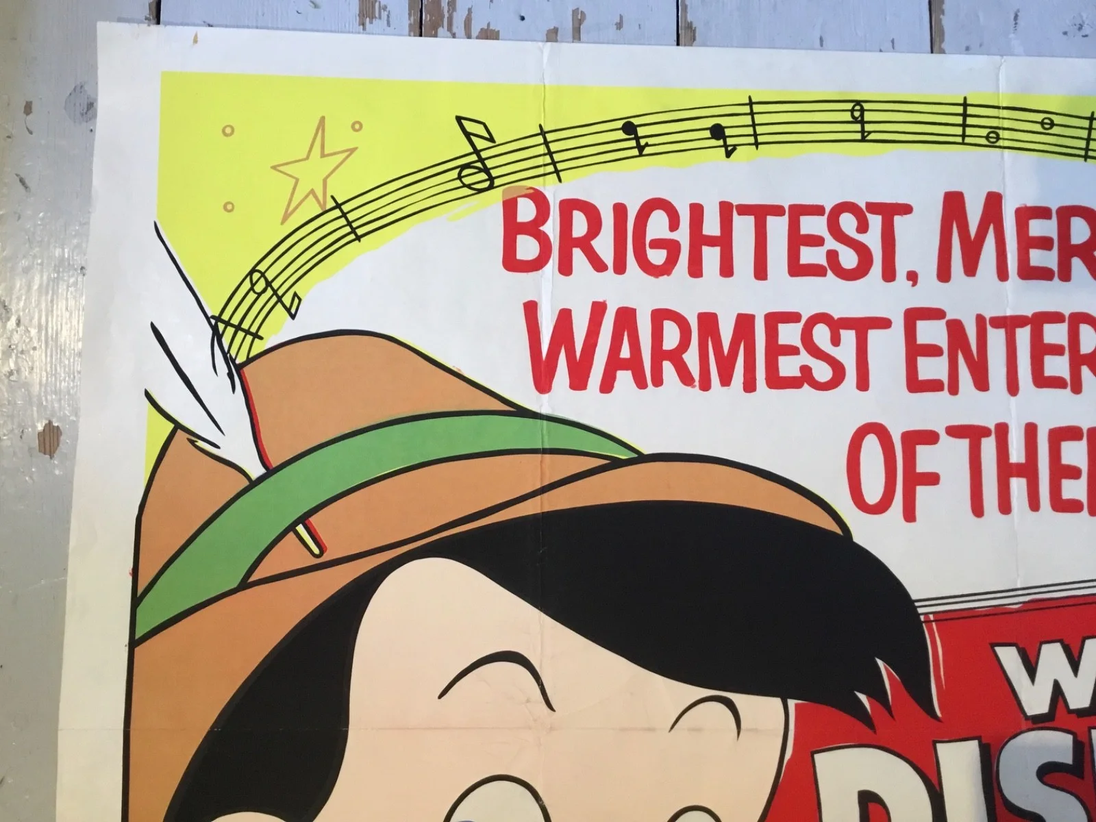 PINOCCHIO Walt Disney Quad Original Poster 30 X 40 '', image 5