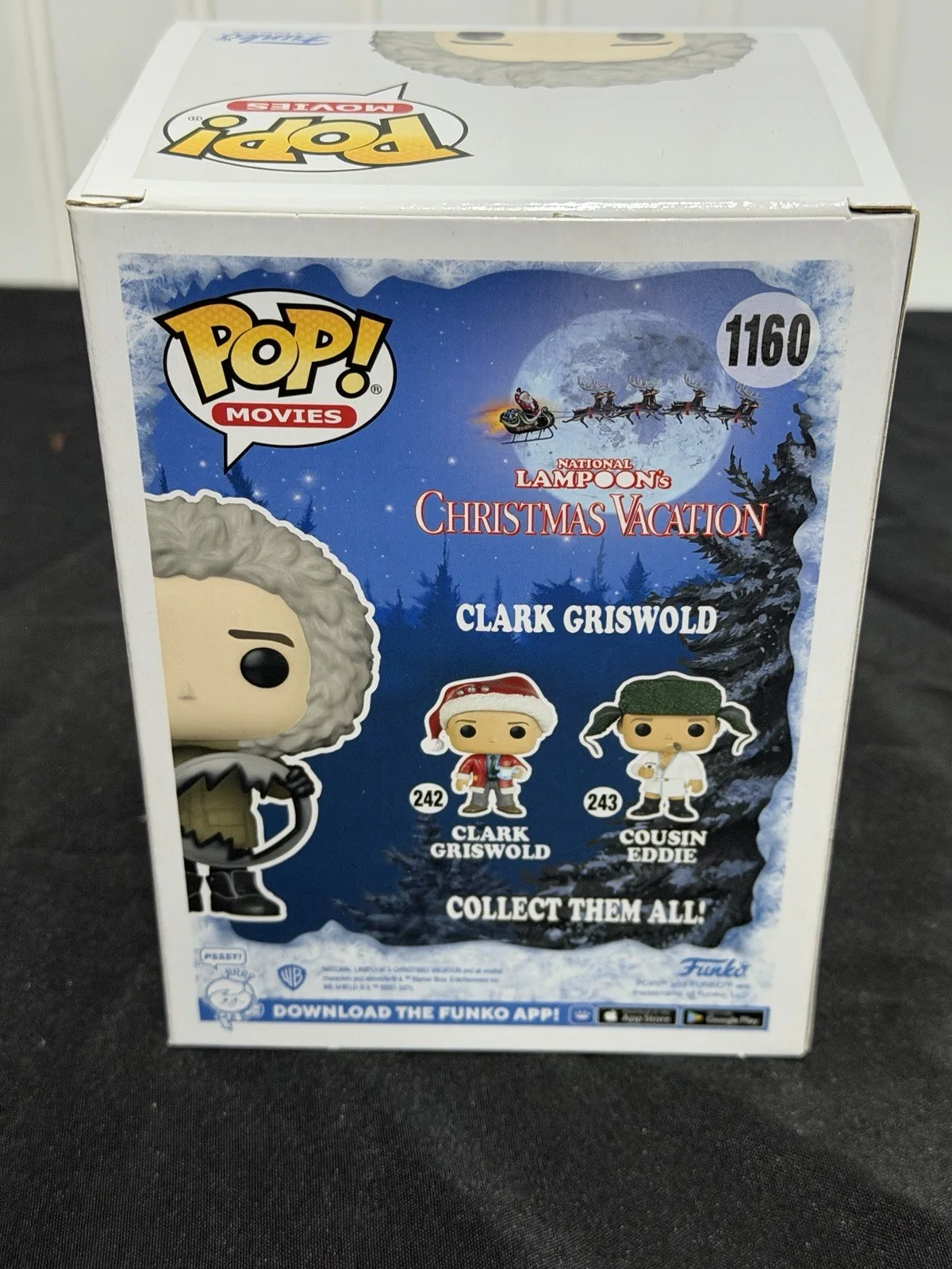 Chevy Chase — Chevy Chase Signed Clark Griswold Funko Pop #1160 Christmas Vacation Beckett, image 3
