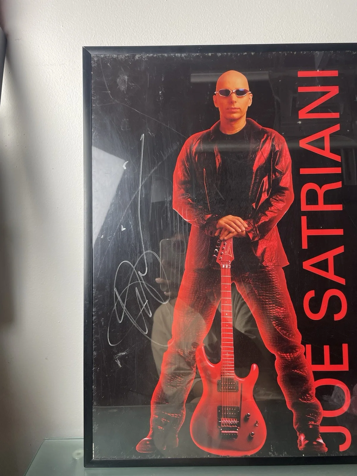 Joe Satriani SIGNED Guitarist Framed Poster 24"x18" Concert Tour Autograph, изображение 3