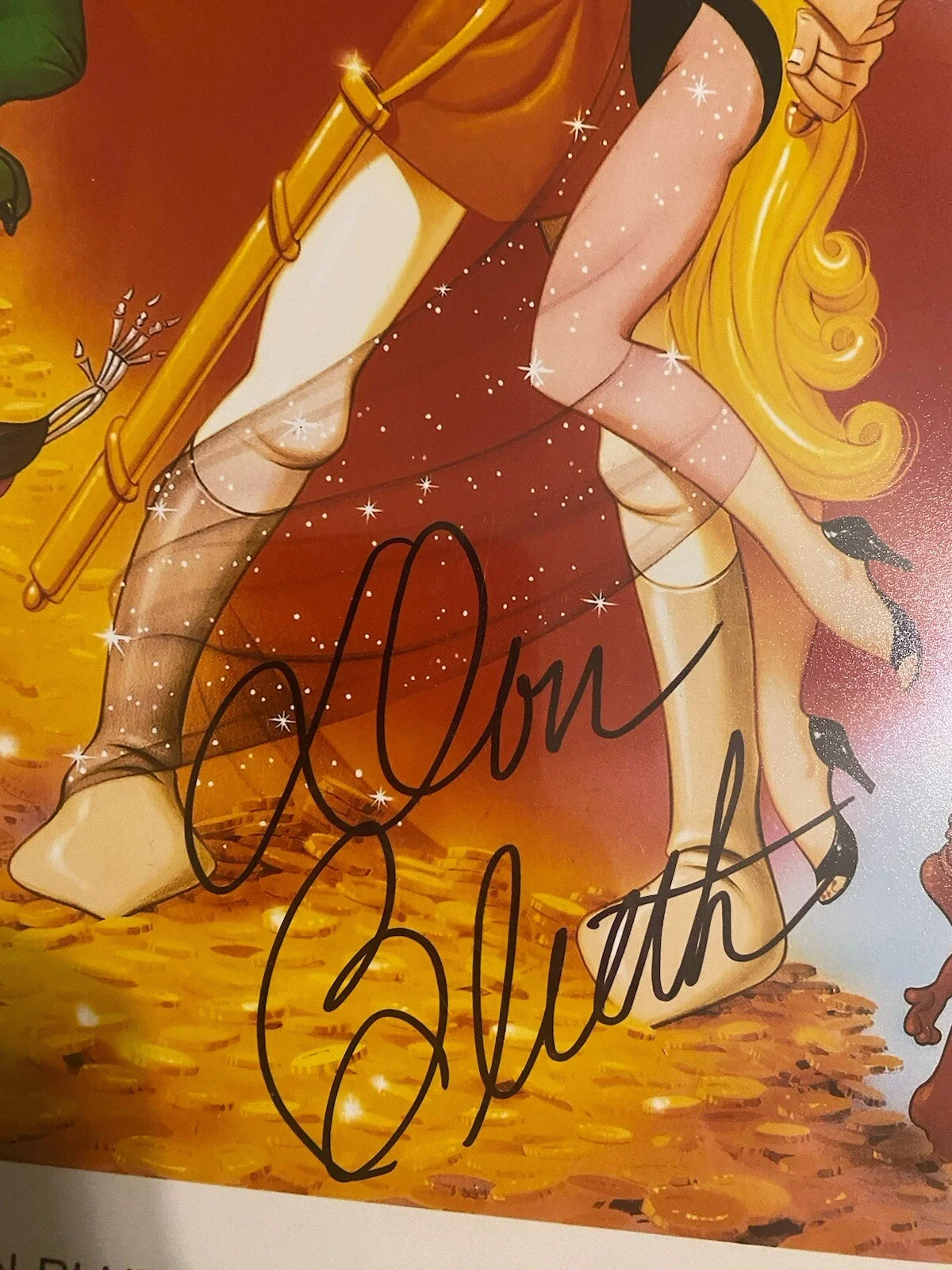 Don Bluth — DON BLUTH Signed DRAGON'S LAIR 11x17 Autograph In Person, изображение 2