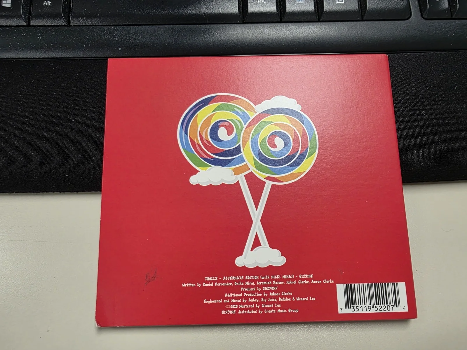 Tekashi 69 - 6ix9ine - Nicki Minaj - Trollz 2020 CD Single - Signed/Autographed, image 4