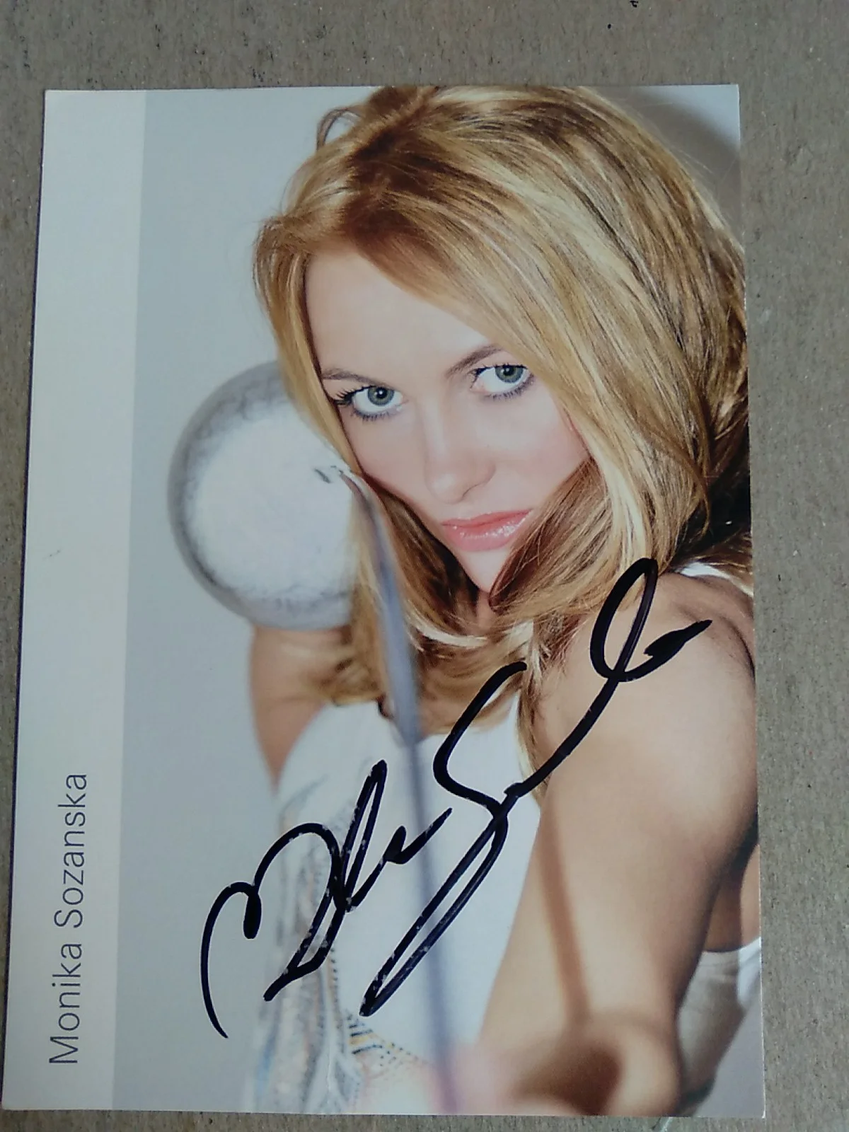 Monika Sozanska Polish German Fencer Autographed 6x4 Flyer Signed, изображение 2