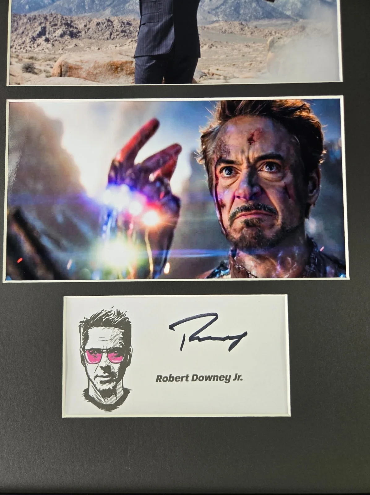 Robert Downey Jr Signed Photo Display Framed 16x20 Avengers Iron Man, image 2