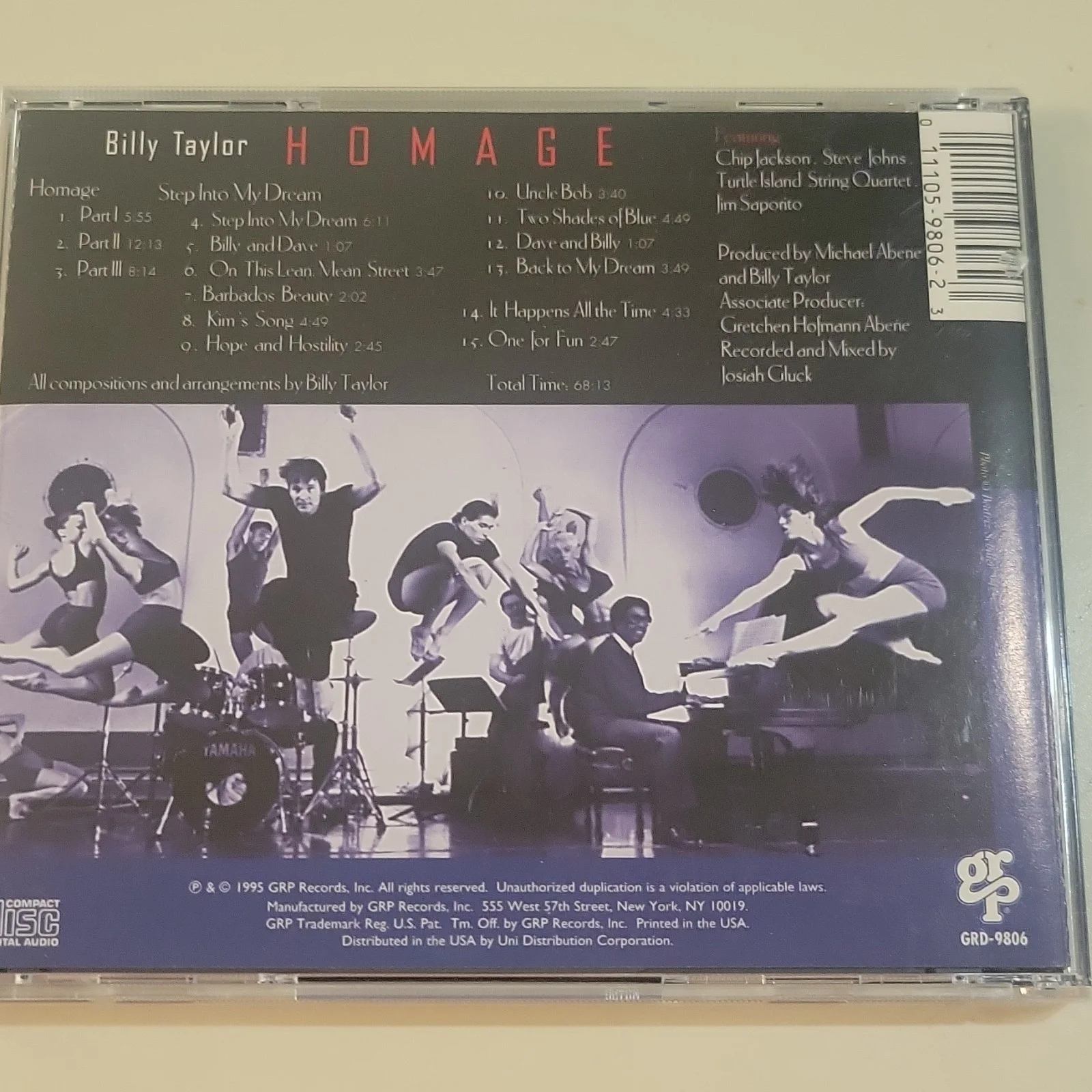 Billy Taylor Signed CD Homage with Booklet autographed, image 4