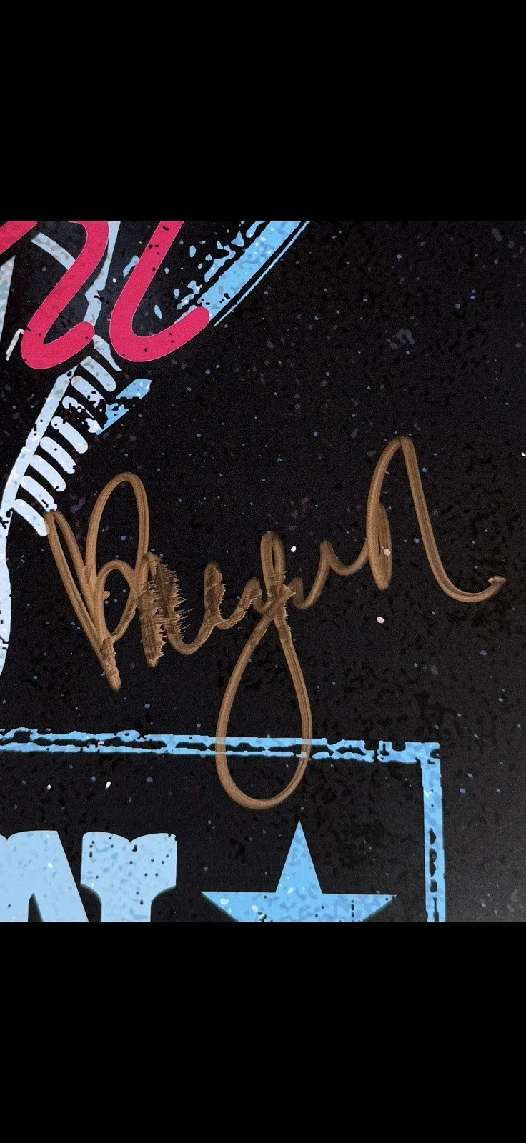 Megan Moroney Signed Autographed Emo Cowgirl Nashville Pop Up Bar Poster *Smear, изображение 2