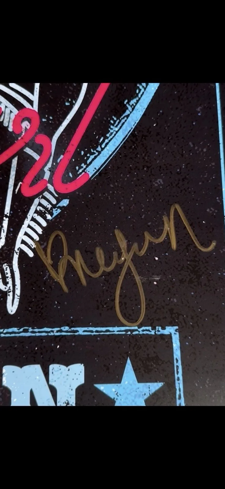 Megan Moroney Signed Autographed Emo Cowgirl Nashville Pop Up Bar Poster Cloud 9, изображение 2
