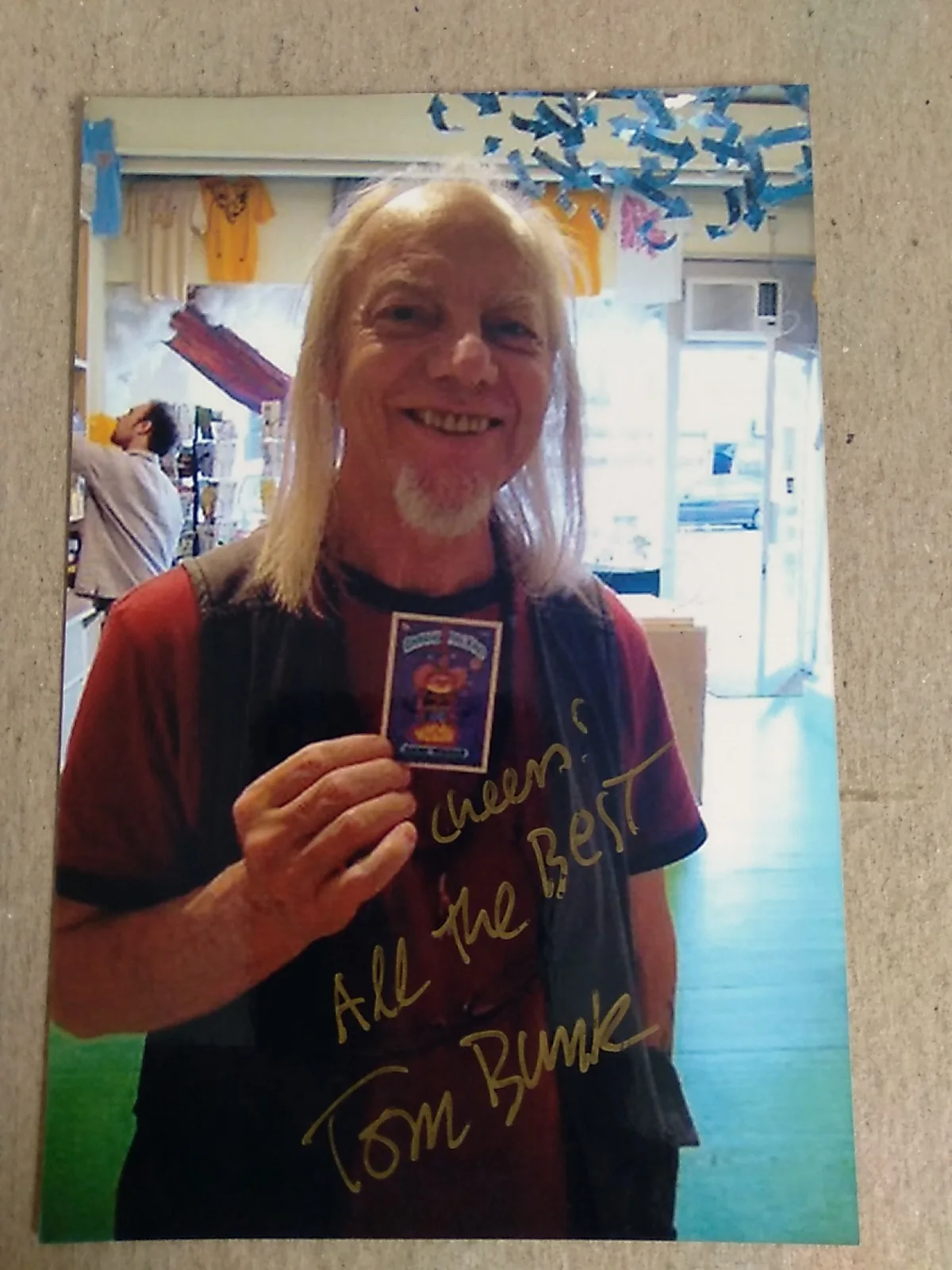 Tom Bunk Cartoonist Autographed 6x4 Photo Signed, image 2