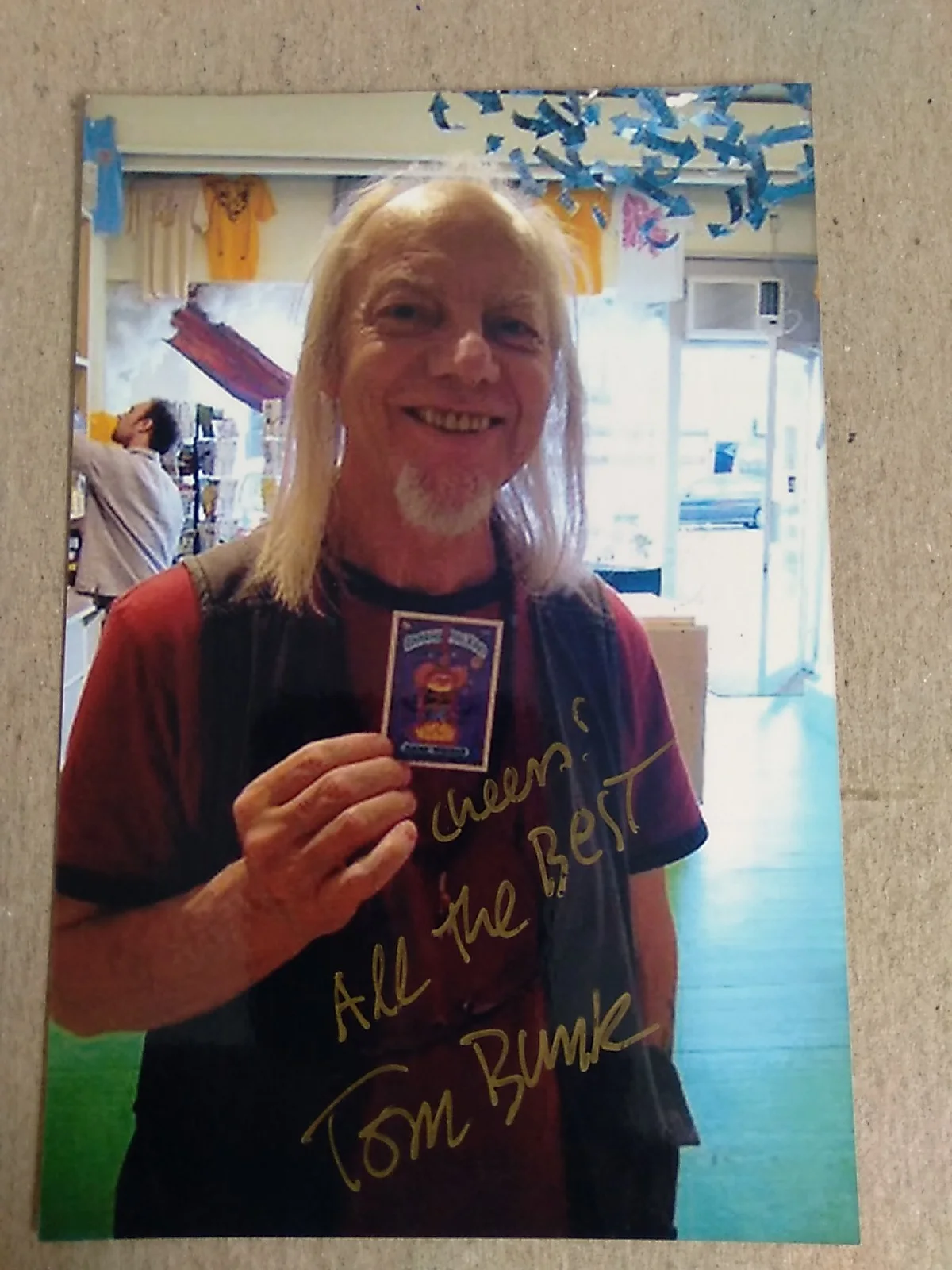Tom Bunk Cartoonist Autographed 6x4 Photo Signed, image 3