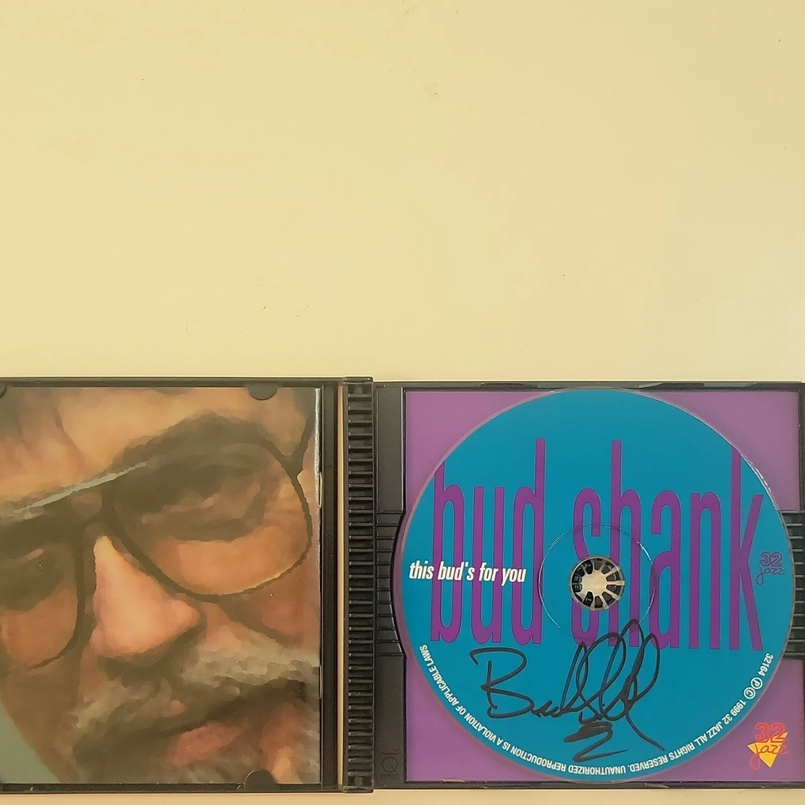 Bud Shank Signed CD This Bud's For You with CD autographed, image 3