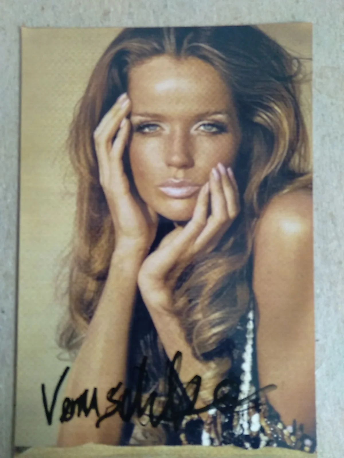 Vera ( Veruschka ) Lehndorff German Actress And Supermodel Autographed 6x4 Photo, изображение 2