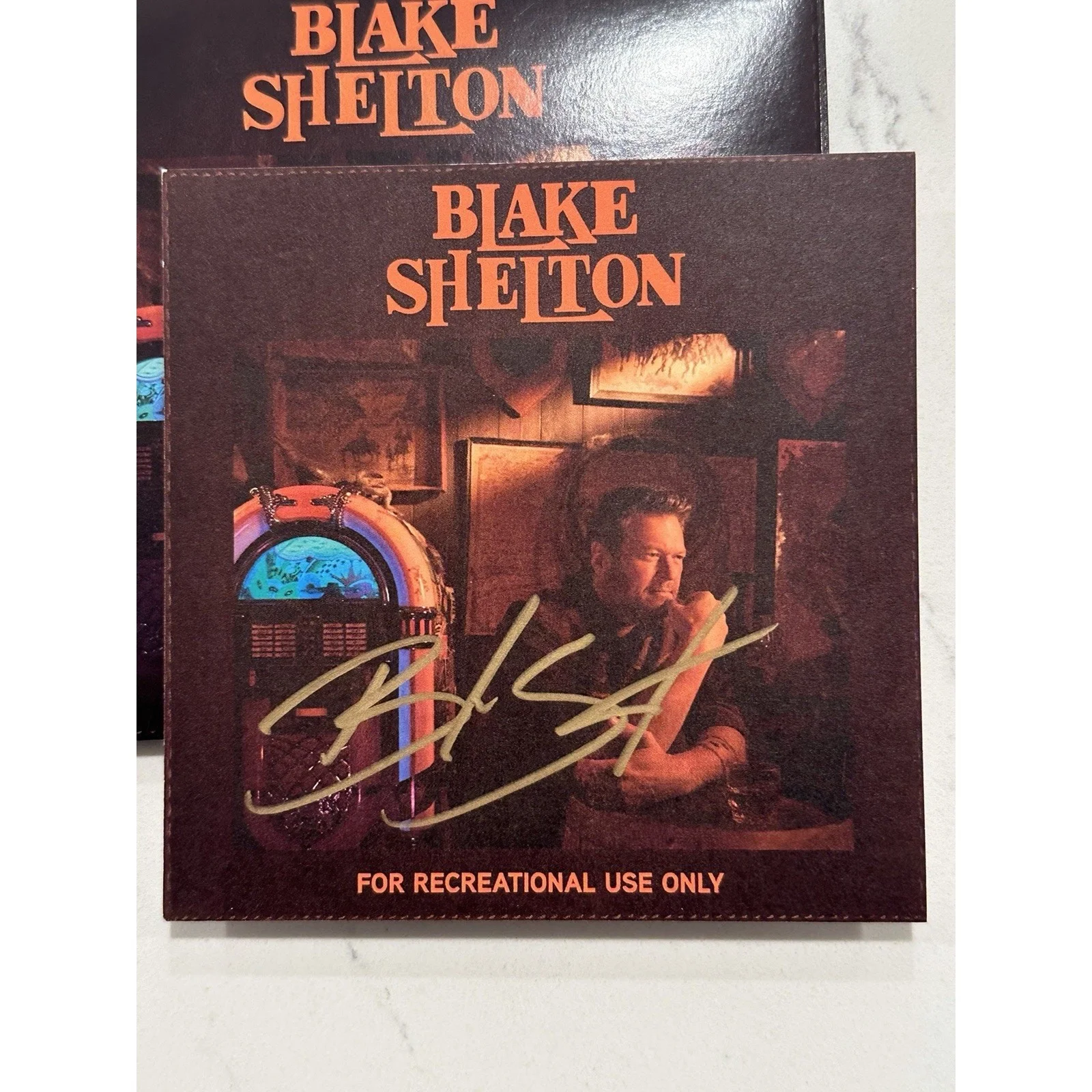 Blake Shelton For Recreational Use Only CD + Signed Autographed Art Card #1, изображение 2