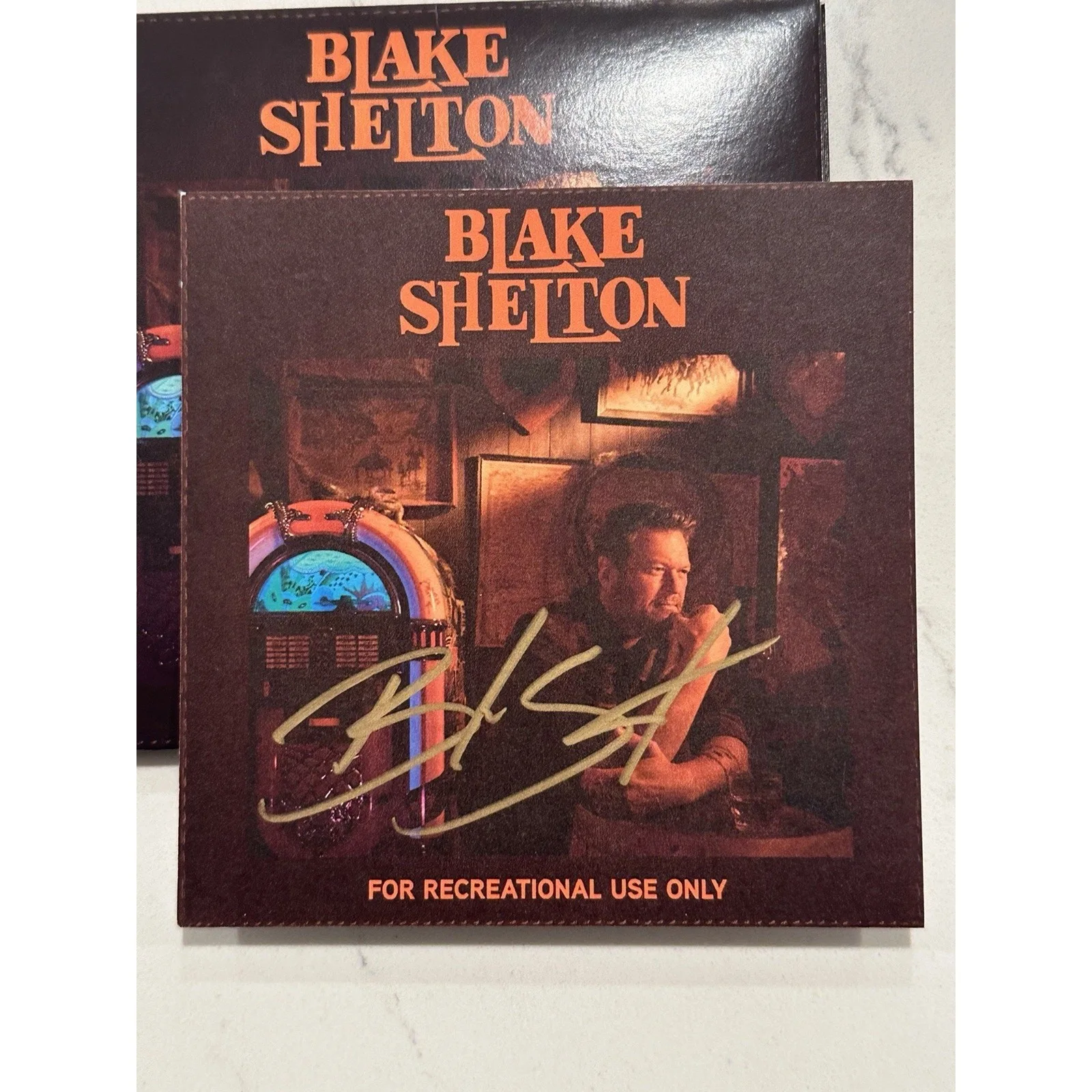 Blake Shelton For Recreational Use Only CD + Signed Autographed Art Card #1, изображение 4