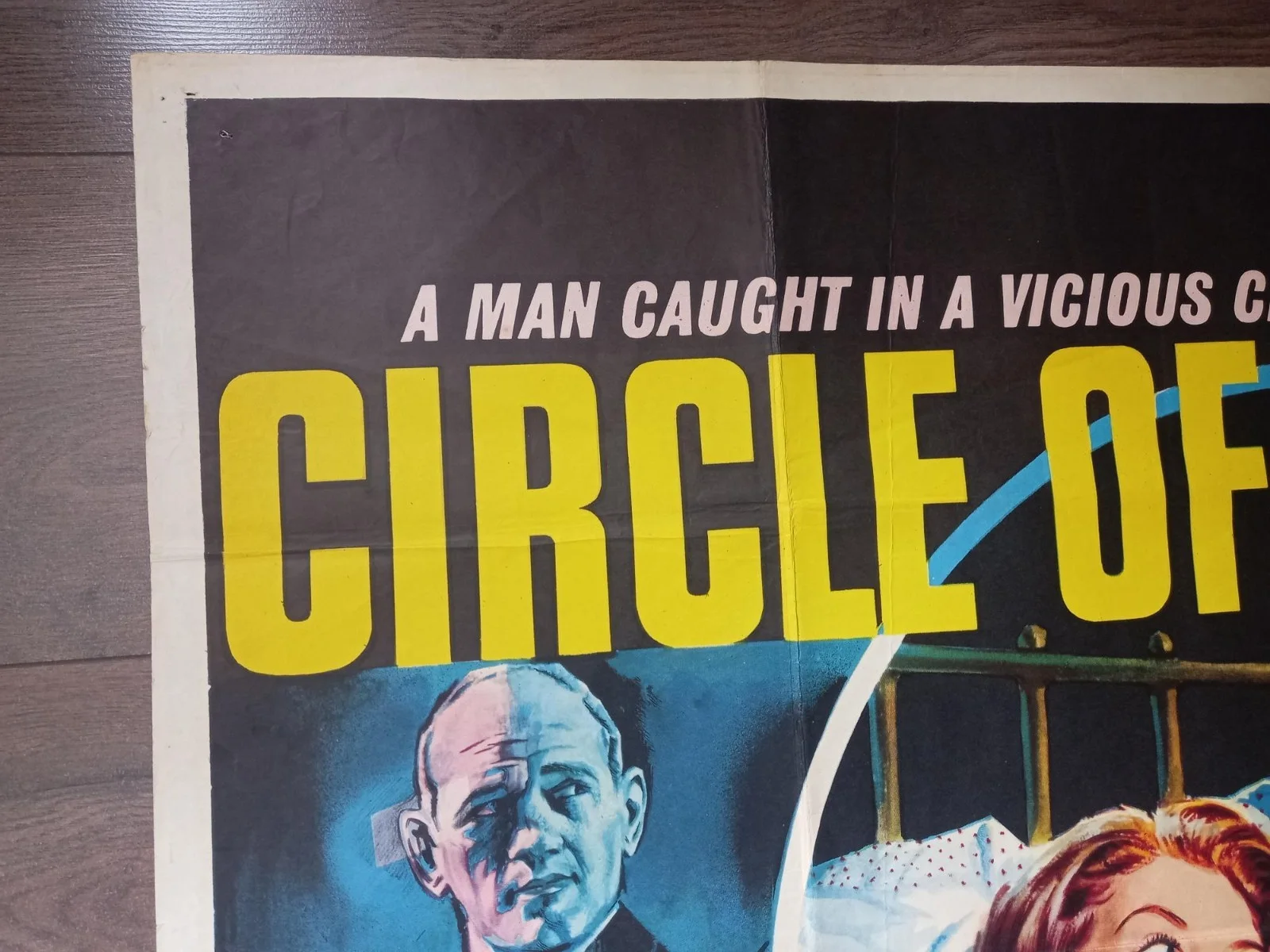 CIRCLE OF DECEPTION 1960 BRITISH QUAD POSTER BRADFORD DILLMAN SUZY PARKER, image 3