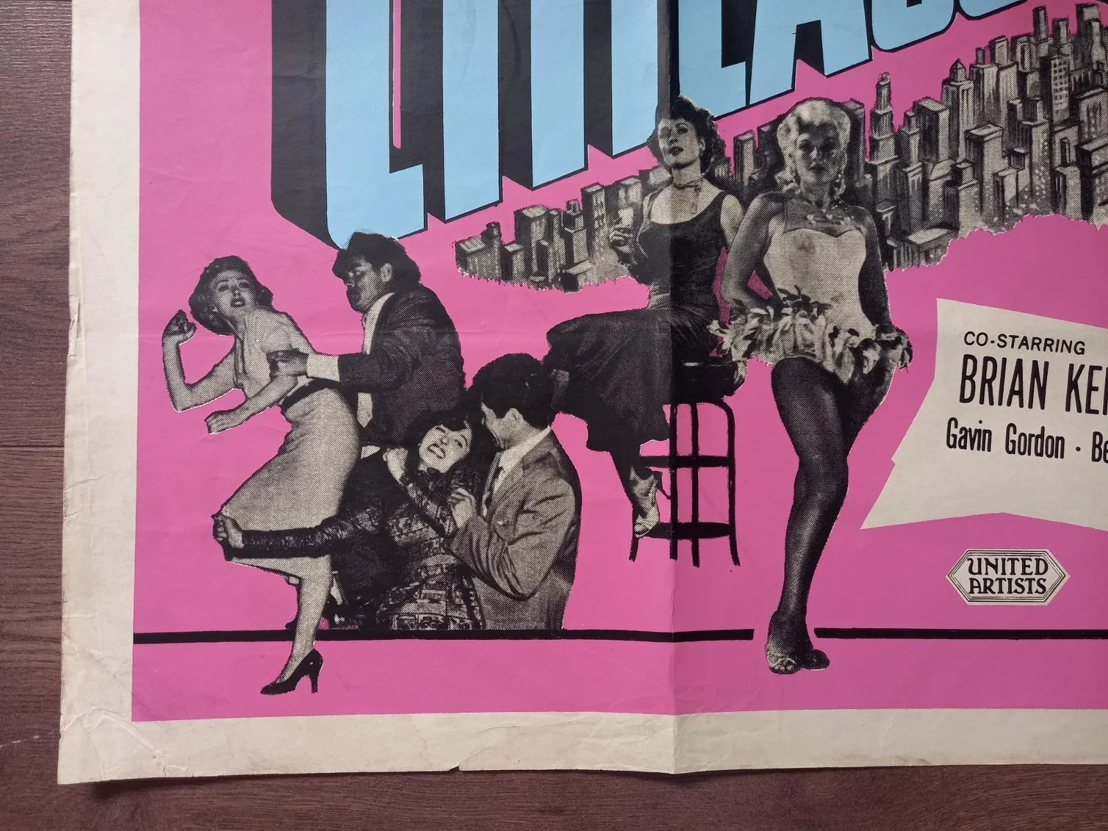 CHICAGO CONFIDENTIAL 1957 BRITISH QUAD POSTER BRIAN KEITH BEVERLY GARLAND, изображение 2