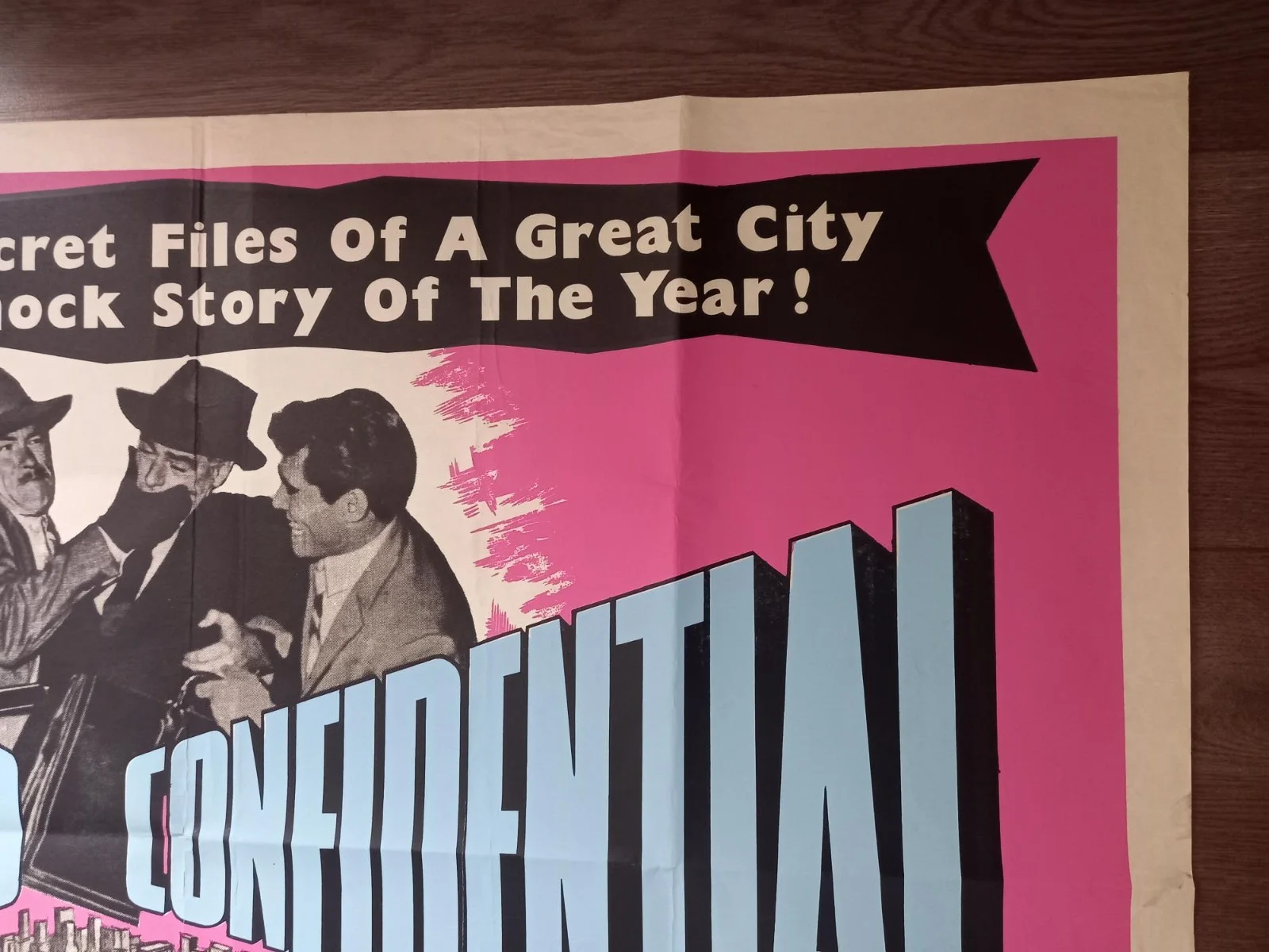 CHICAGO CONFIDENTIAL 1957 BRITISH QUAD POSTER BRIAN KEITH BEVERLY GARLAND, изображение 4