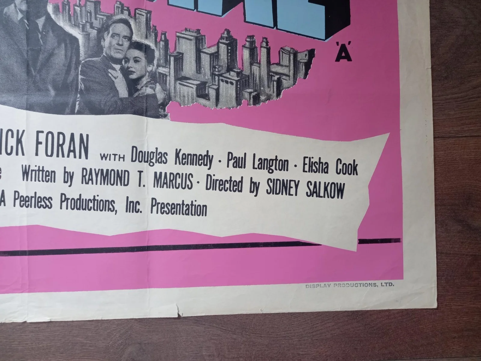 CHICAGO CONFIDENTIAL 1957 BRITISH QUAD POSTER BRIAN KEITH BEVERLY GARLAND, изображение 5