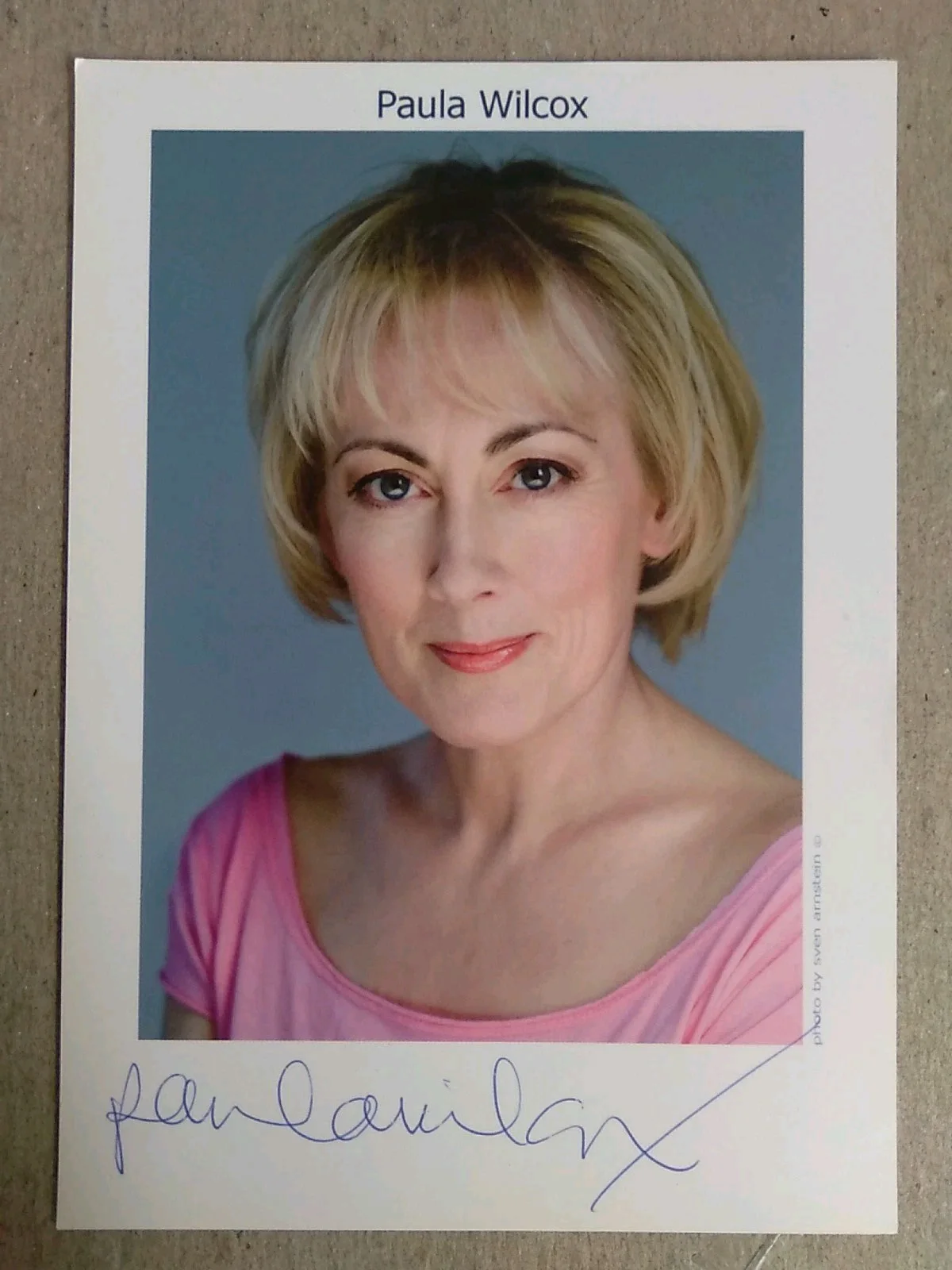 Paula Wilcox English Actress Autographed 6x4 Photo Signed, image 2