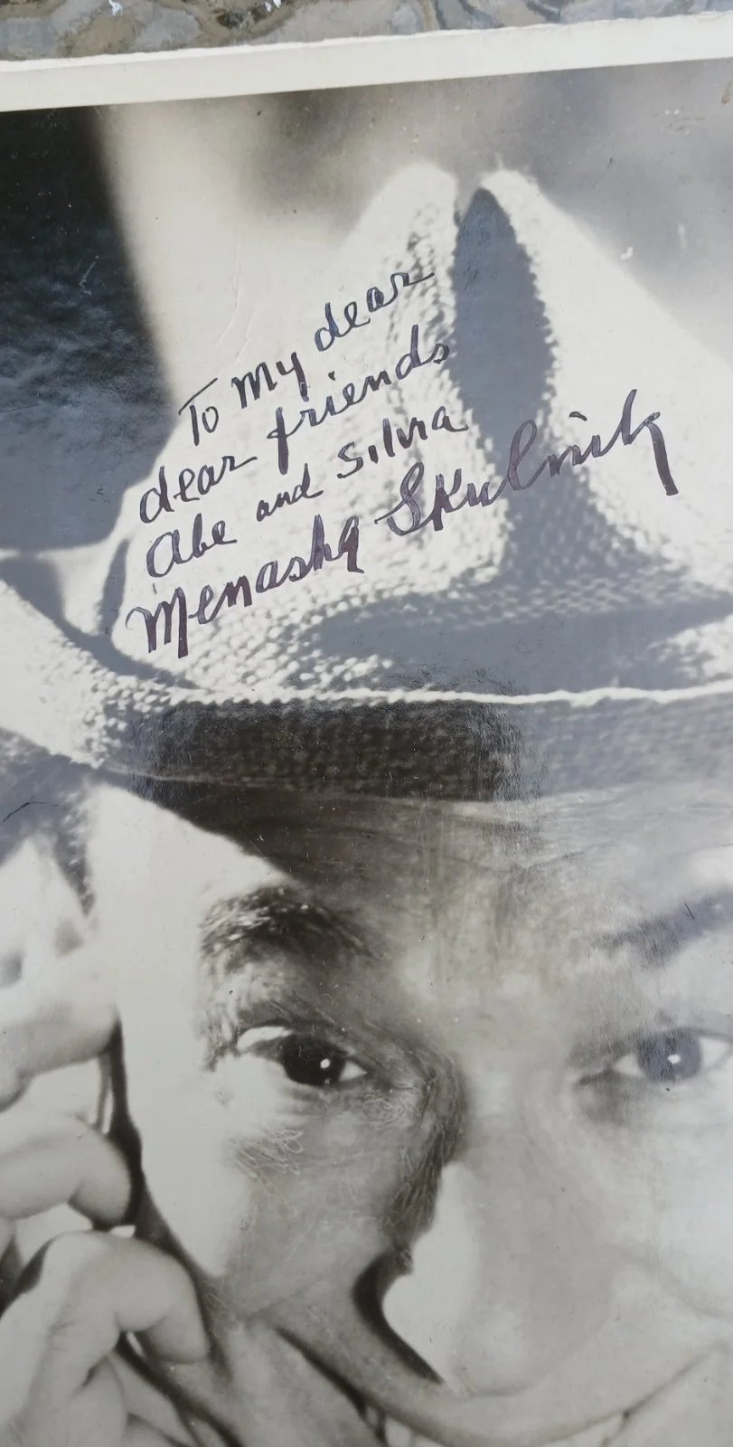 Menasha Skulnik — Menasha Skulnik Signed Photograph (Yiddish Theater & radio fame), изображение 2