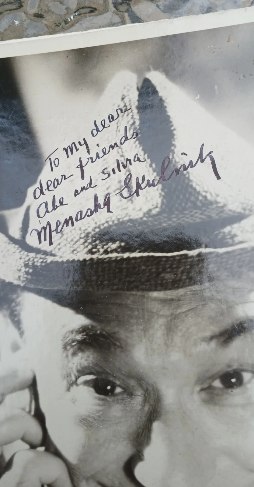 Menasha Skulnik — Menasha Skulnik Signed Photograph (Yiddish Theater & radio fame), изображение 3