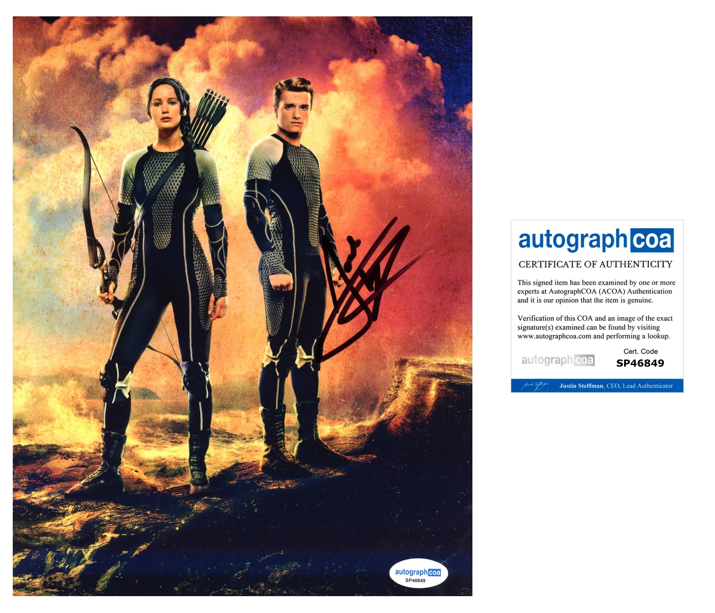 Josh Hutcherson Hunger Games Autographed Signed 8x10 Photo ACOA, изображение 2