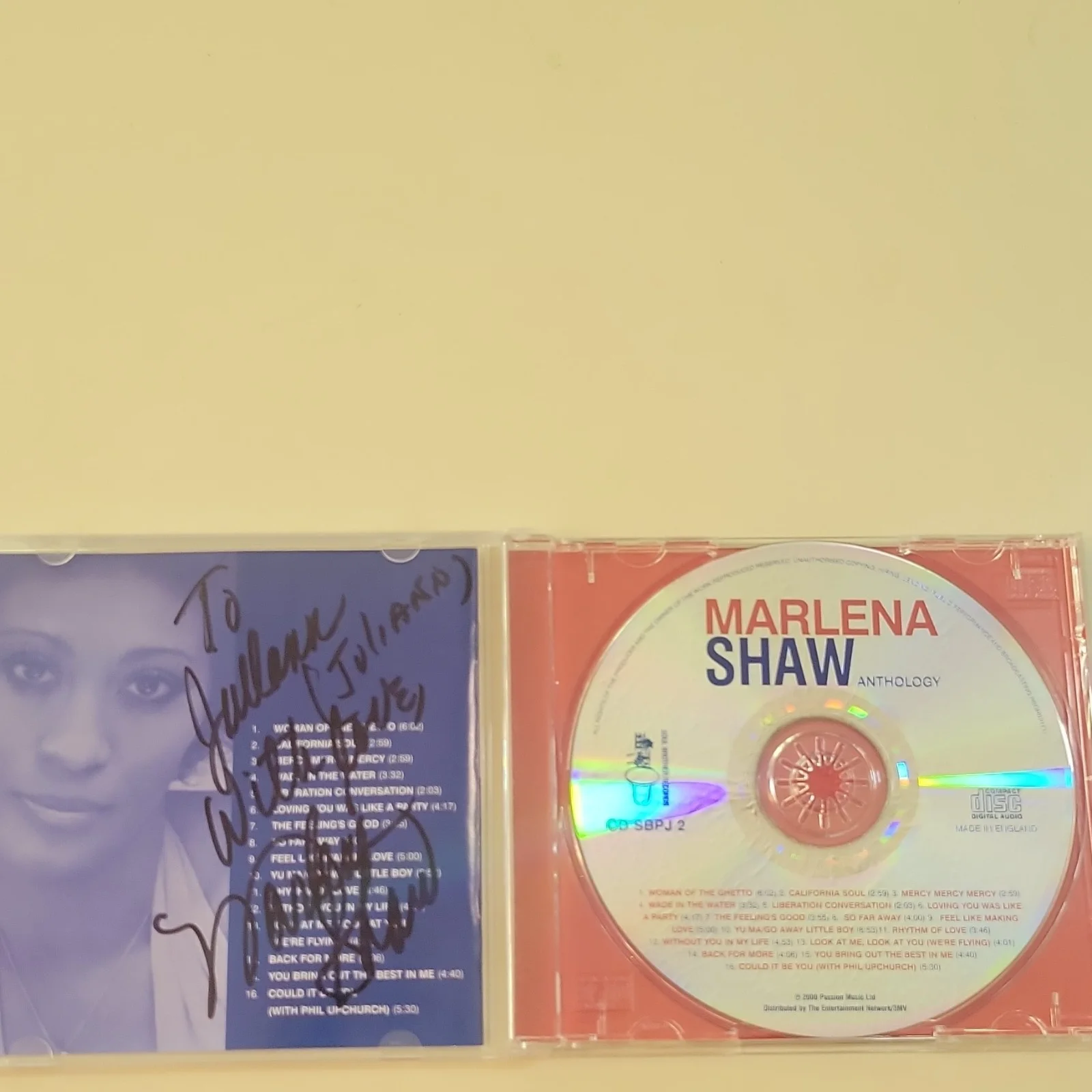 Marlena Shaw Signed CD Anthology with Booklet autographed, image 3
