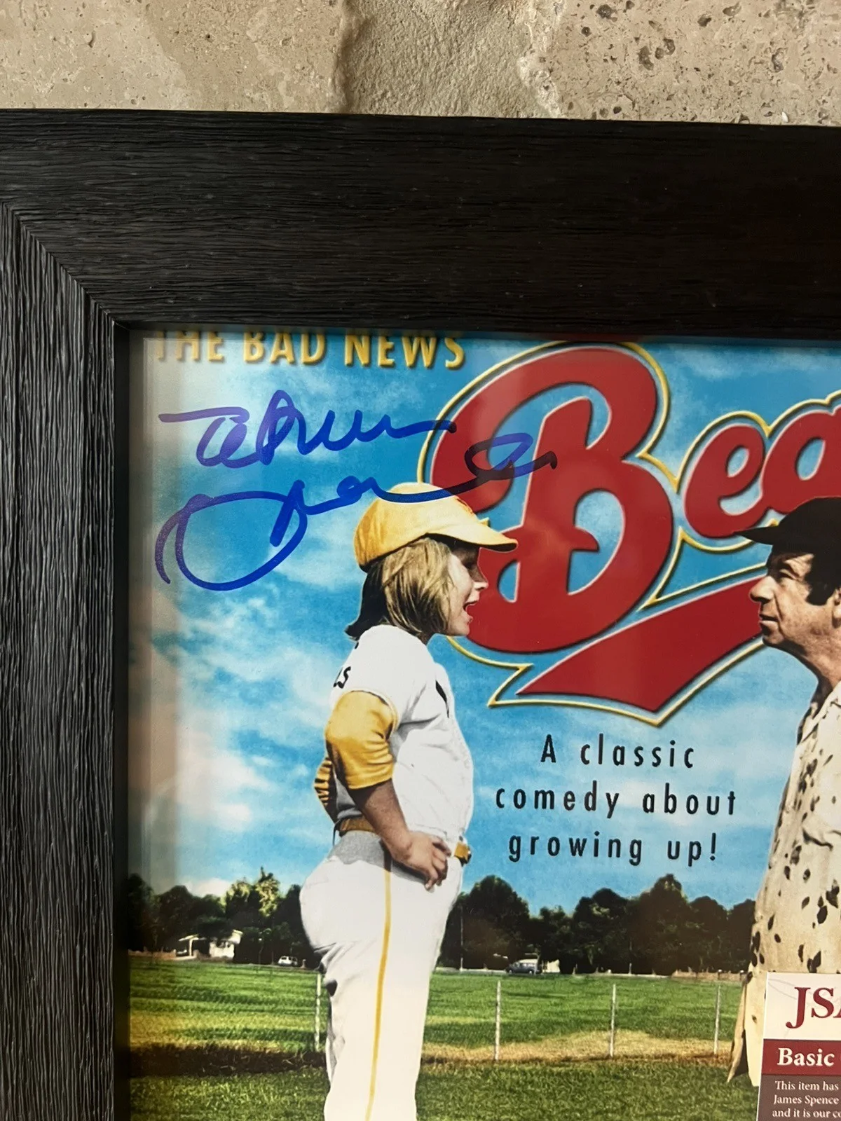 Tatum O’Neal — Framed 11x14 Bad News Bears Tatum O’Neal Signed Photo (JSA) Excellent Condition, image 2