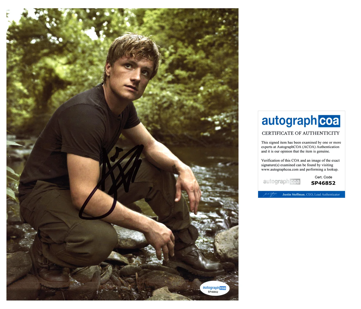 Josh Hutcherson Hunger Games Autographed Signed 8x10 Photo ACOA, изображение 2