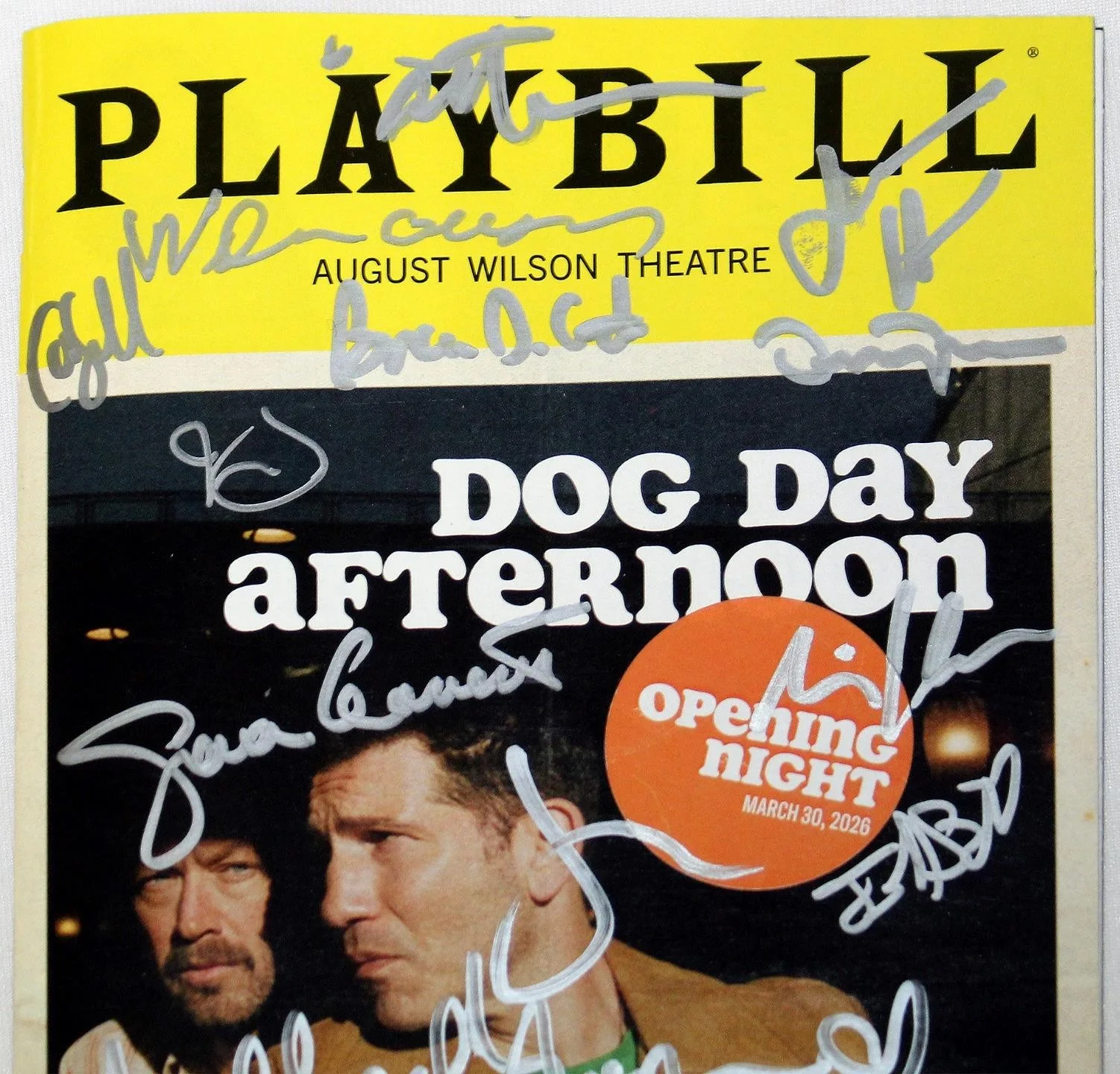 DOG DAY AFTERNOON Jon Bernthal Cast Signed Broadway Opening Night Playbill, image 2