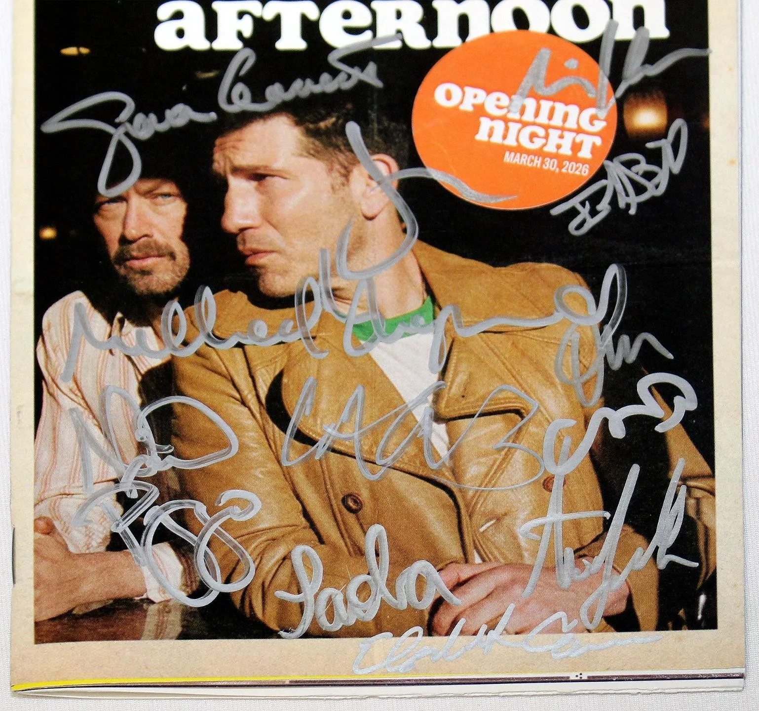 DOG DAY AFTERNOON Jon Bernthal Cast Signed Broadway Opening Night Playbill, image 3