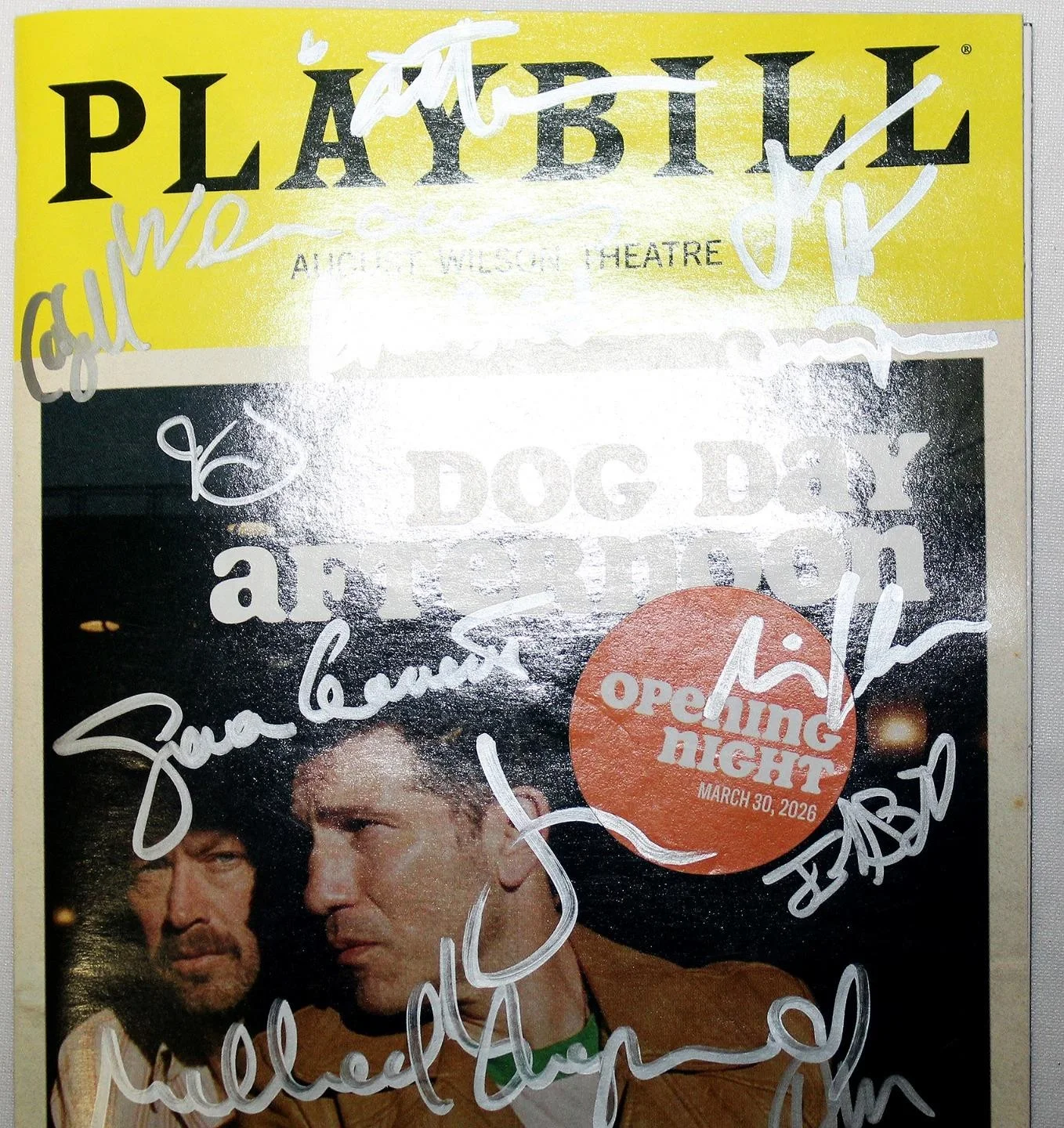 DOG DAY AFTERNOON Jon Bernthal Cast Signed Broadway Opening Night Playbill, image 4