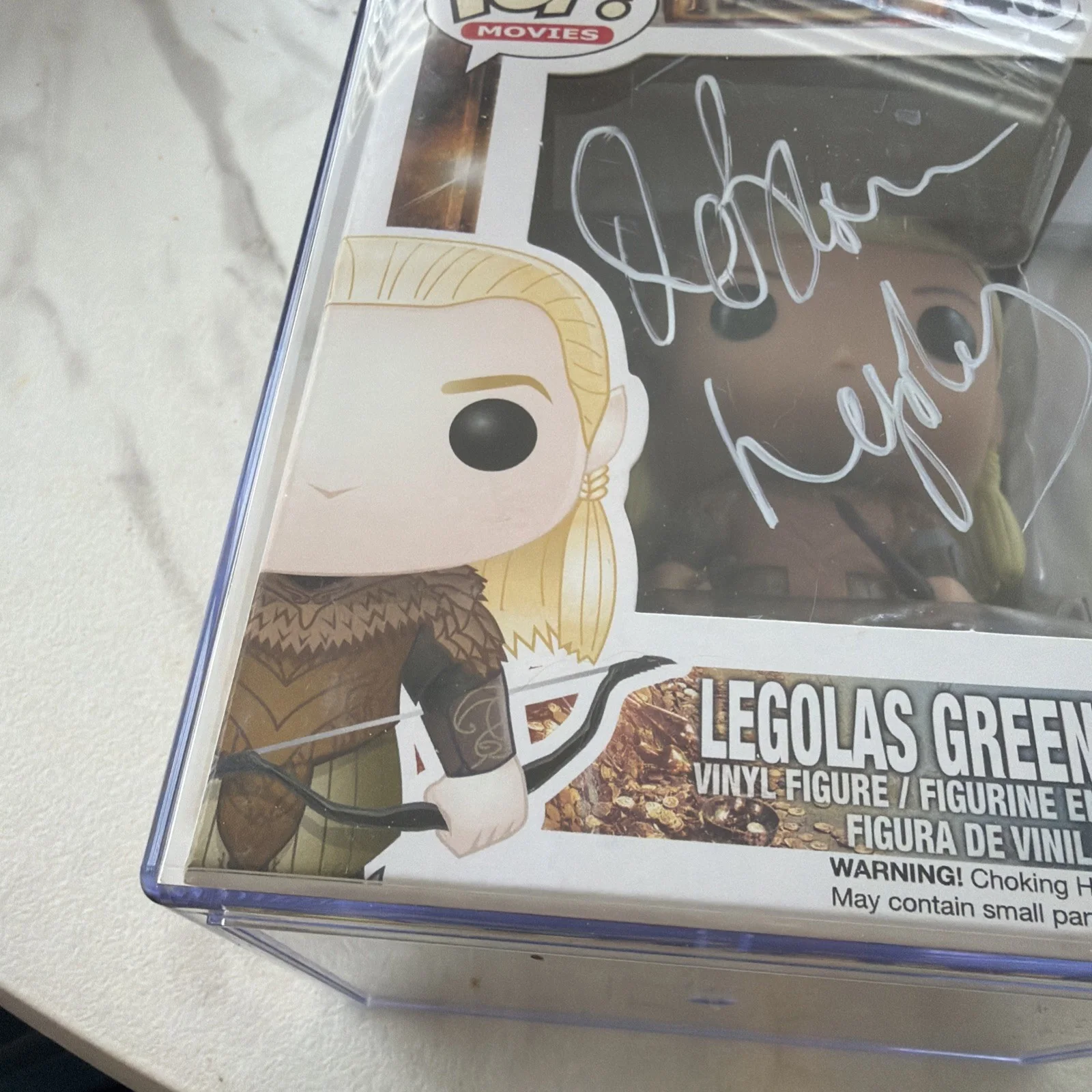 Orlando Bloom — Orlando Bloom Signed Legolas Greenleaf Hobbit Funko w/CN #46- OFFICAL PIX COA, изображение 3