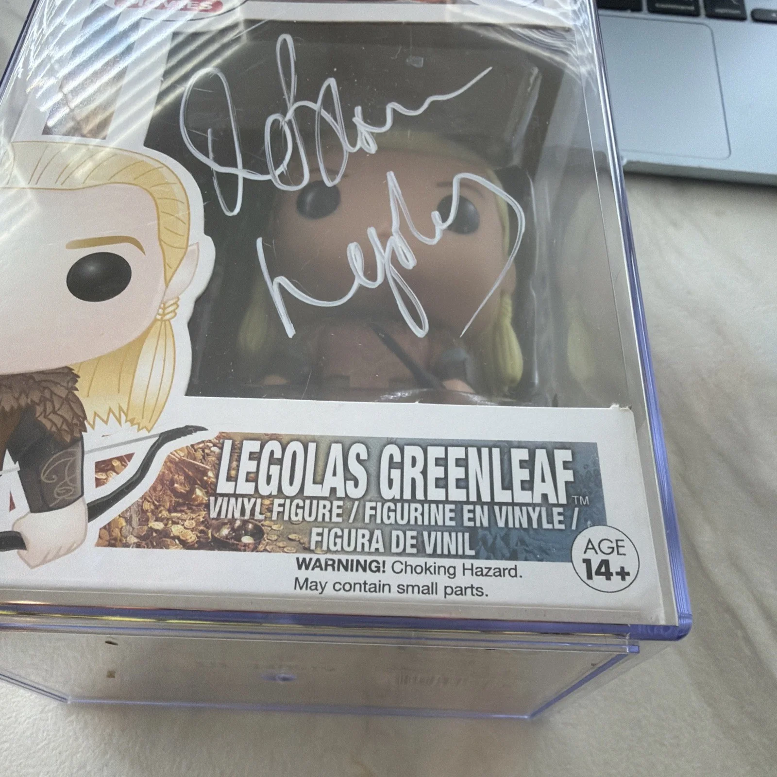 Orlando Bloom — Orlando Bloom Signed Legolas Greenleaf Hobbit Funko w/CN #46- OFFICAL PIX COA, изображение 4