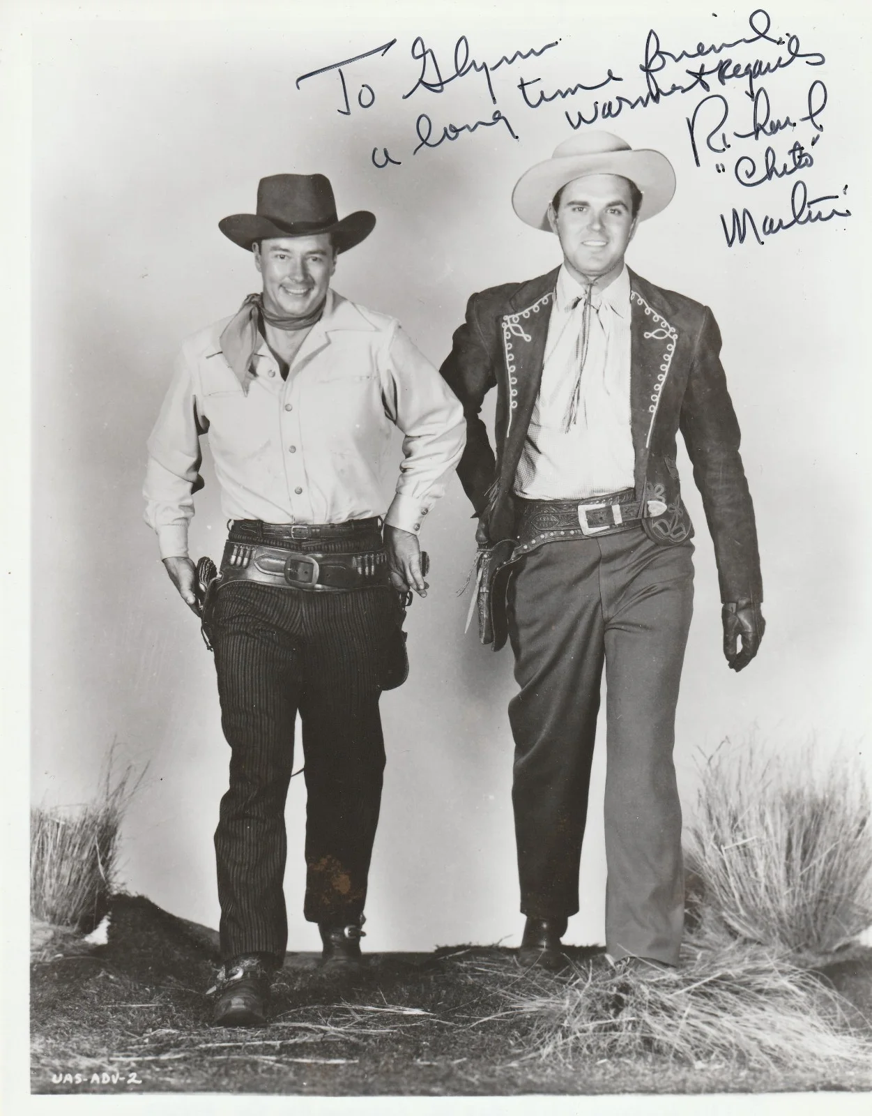 Richard Martin — Tim Holt's sidekick Richard Martin signed photo 8x10
