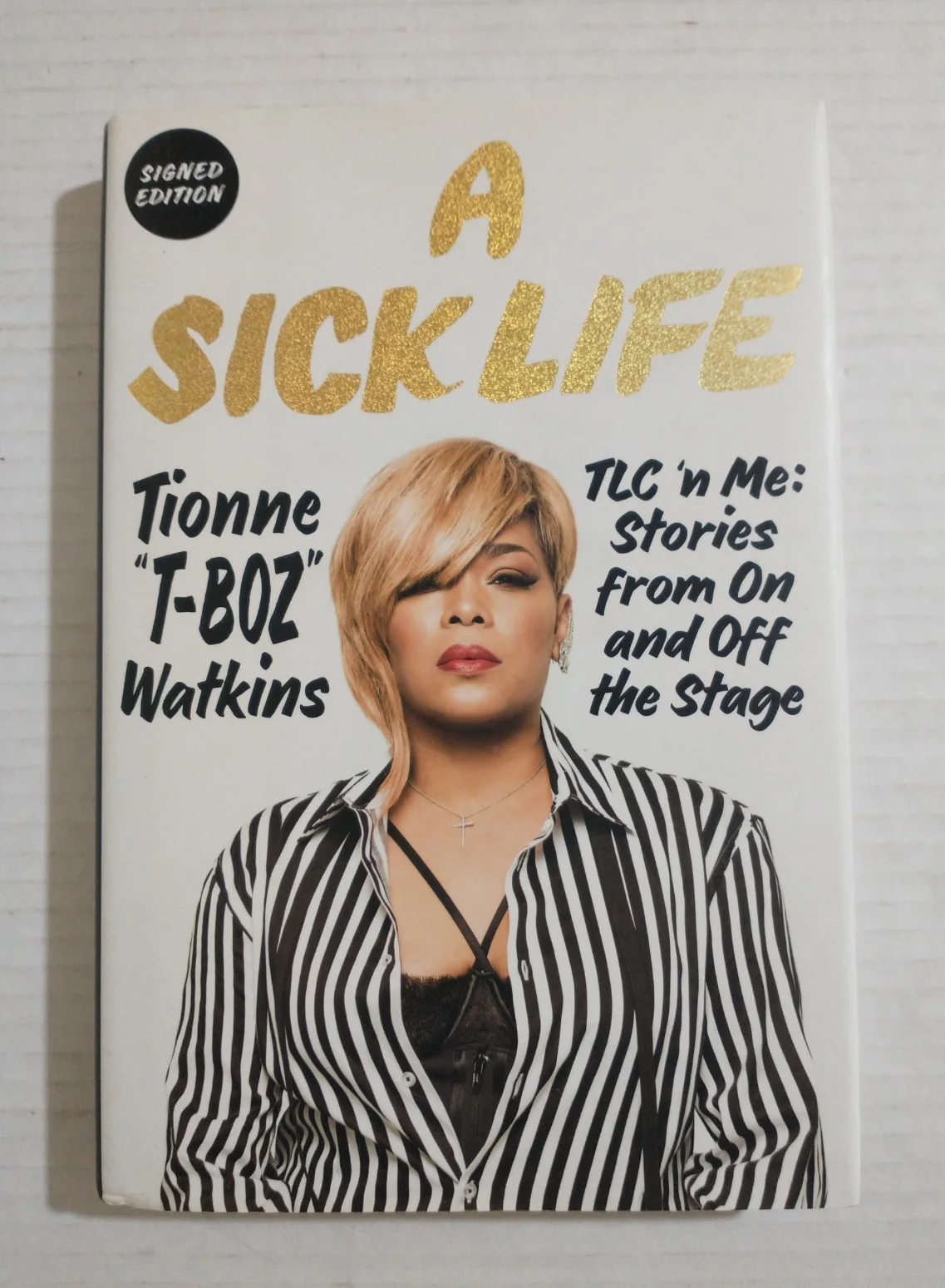 Tionne T-BOZ Watkins - TLC - LOT of 2 - SIGNED 1ST EDITION Book + Funko Pop 195, изображение 4