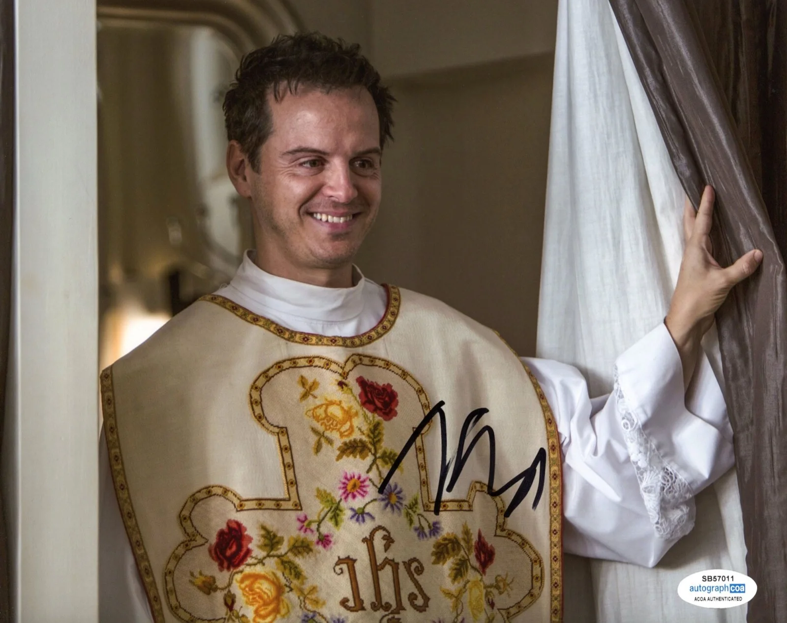 ANDREW SCOTT — Andrew Scott signed "FLEABAG" 8x10 Photo PROOF b RIPLEY The Priest ACOA COA, image 3