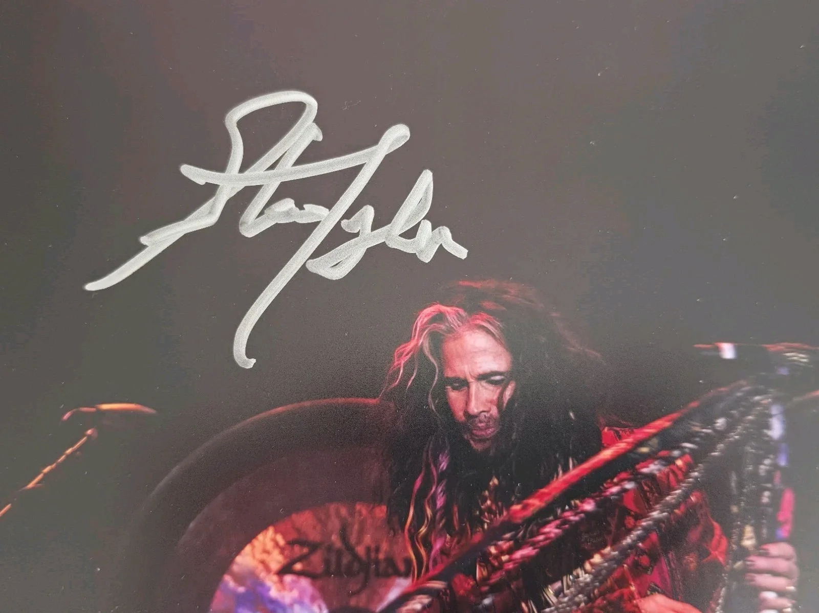 Steven Tyler SIGNED 2025 Janie Fund Charity AUTOGRAPHED Art Photo Aerosmith, изображение 3