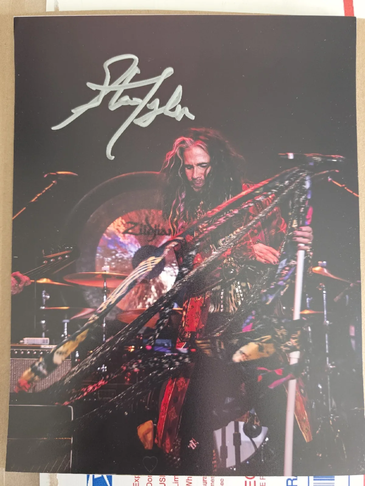 Steven Tyler SIGNED 2025 Janie Fund Charity AUTOGRAPHED Art Photo Aerosmith, изображение 4