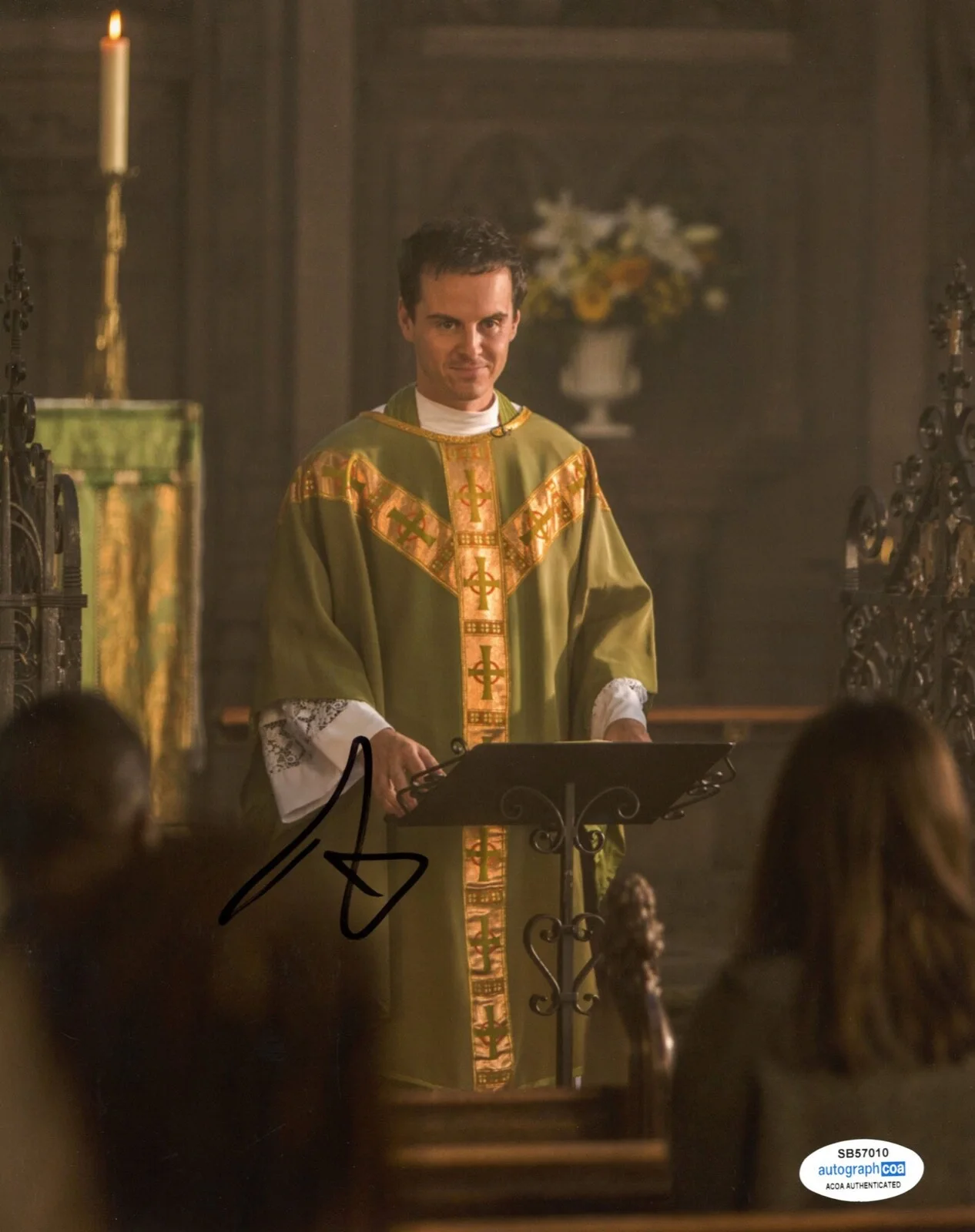 ANDREW SCOTT — Andrew Scott signed "FLEABAG" 8x10 Photo PROOF a RIPLEY The Priest ACOA COA, image 3