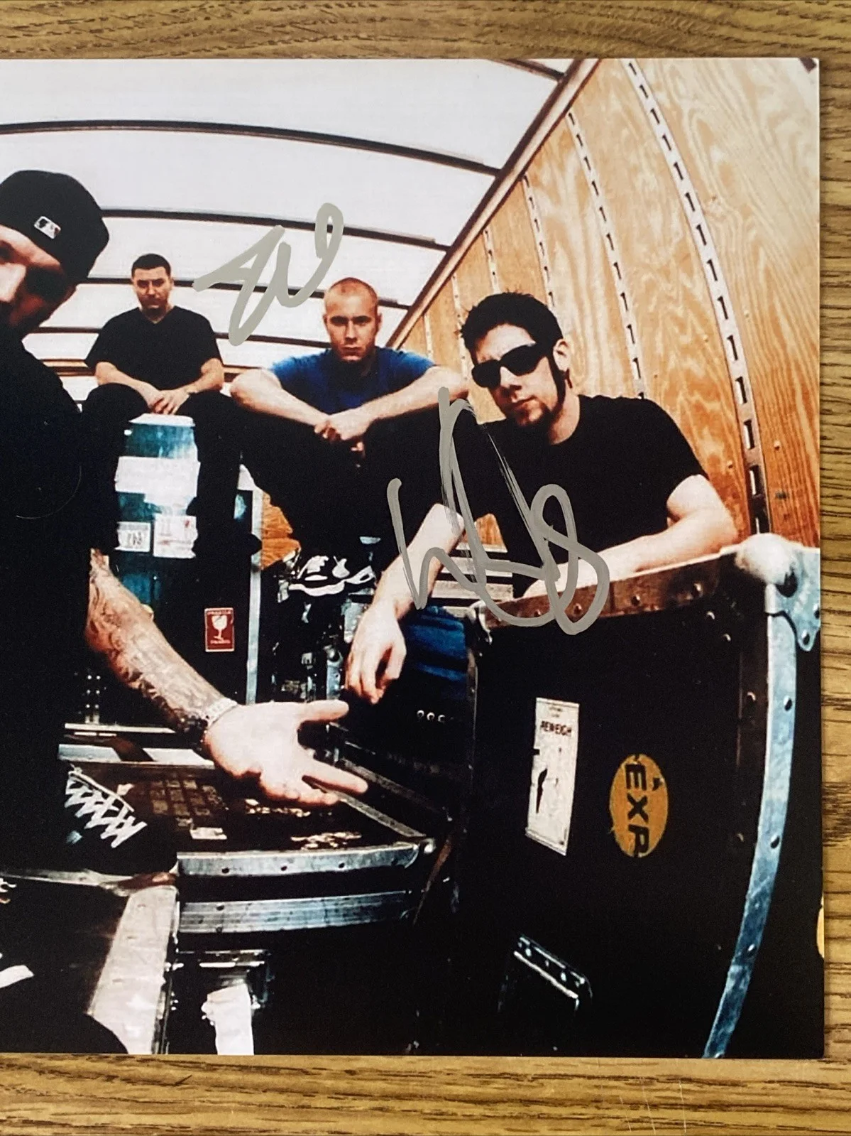 Limp Bizkit Band Autographed 8x10 Photo Wes Borland & John Otto, изображение 2