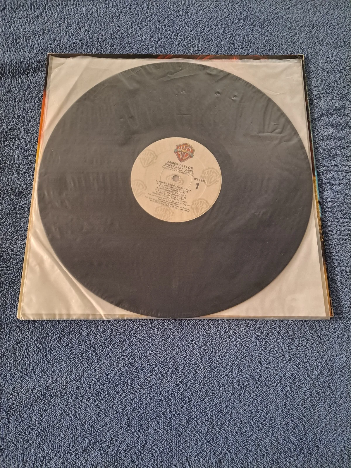 JAMES TAYLOR SIGNED "SWEET BABY JAMES " LP VINYL JSA COA, изображение 3