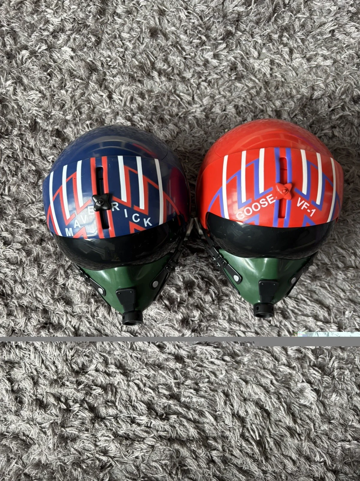 Set of Two Top Gun 40th Anniversary Maverick Goose Helmet Popcorn Buckets, image 4