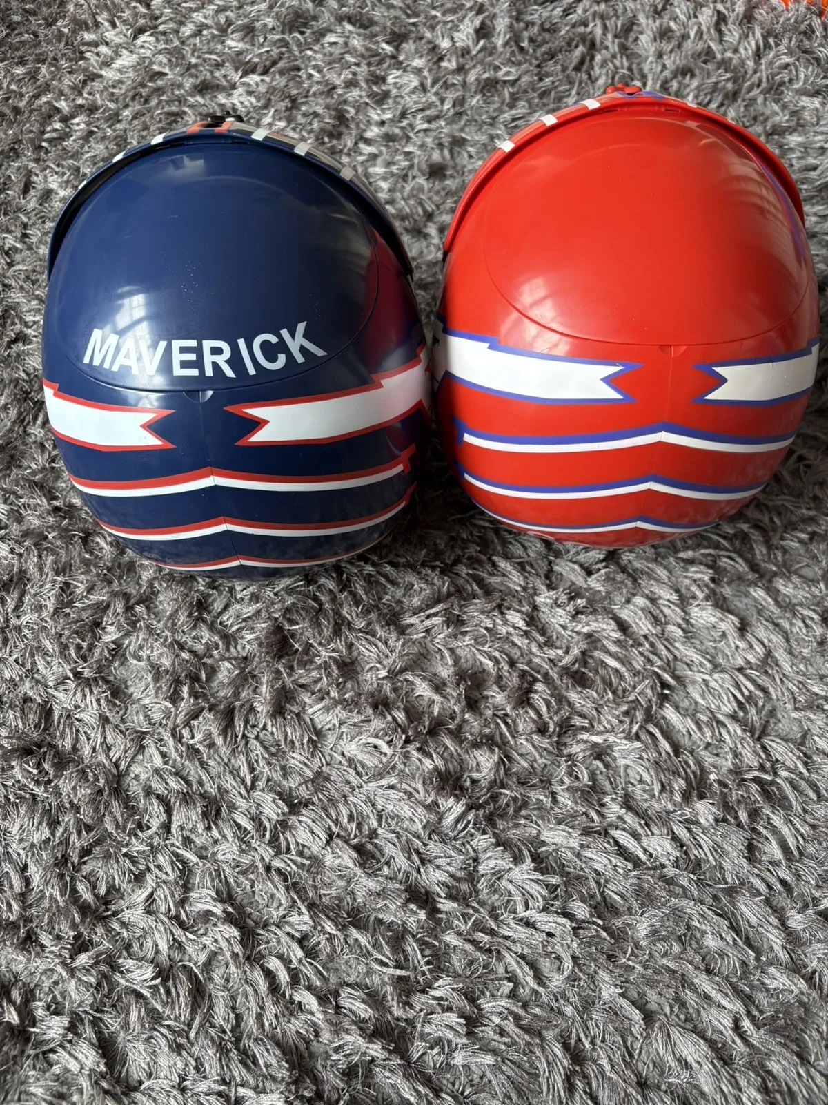 Set of Two Top Gun 40th Anniversary Maverick Goose Helmet Popcorn Buckets, image 5