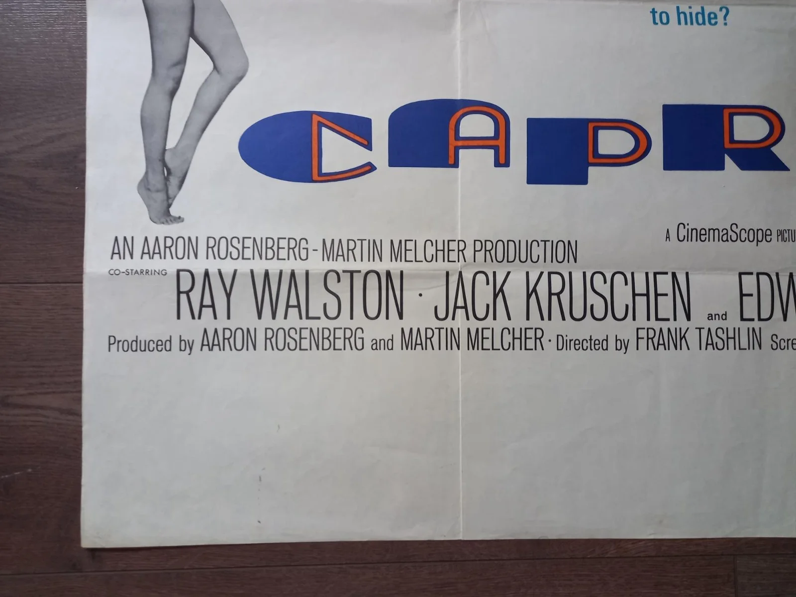 CAPRICE 1967 BRITISH QUAD POSTER DORIS DAY RICHARD HARRIS EDWARD MULHARE, изображение 2