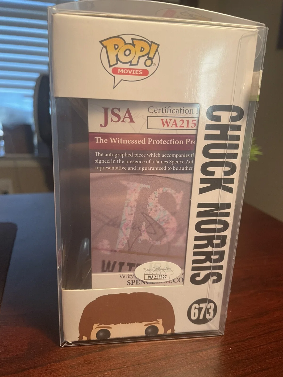 Chuck Norris — Chuck Norris Signed Autographed Funko POP 673 JSA Target Exclusive G1N, image 2