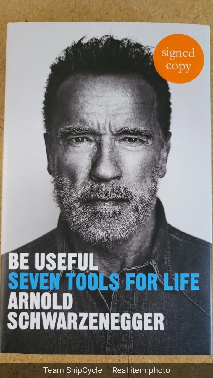 Arnold Schwarzenegger Signed Be Useful Hard Cover Book JSA LOA Actor Gov G2U, изображение 5