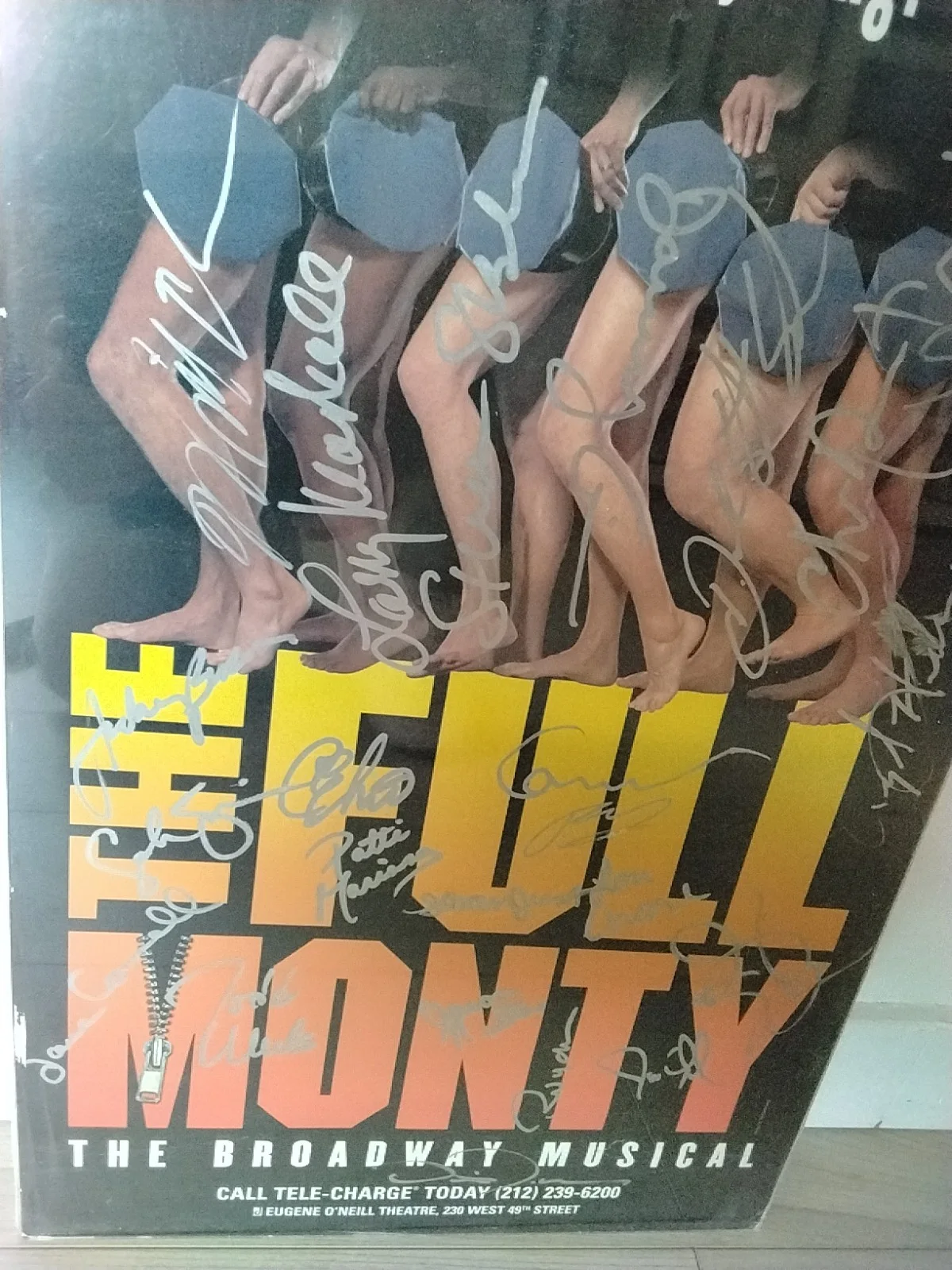 Cast — Cast Autographed Broadway Musical Poster - The Full Monty, image 2