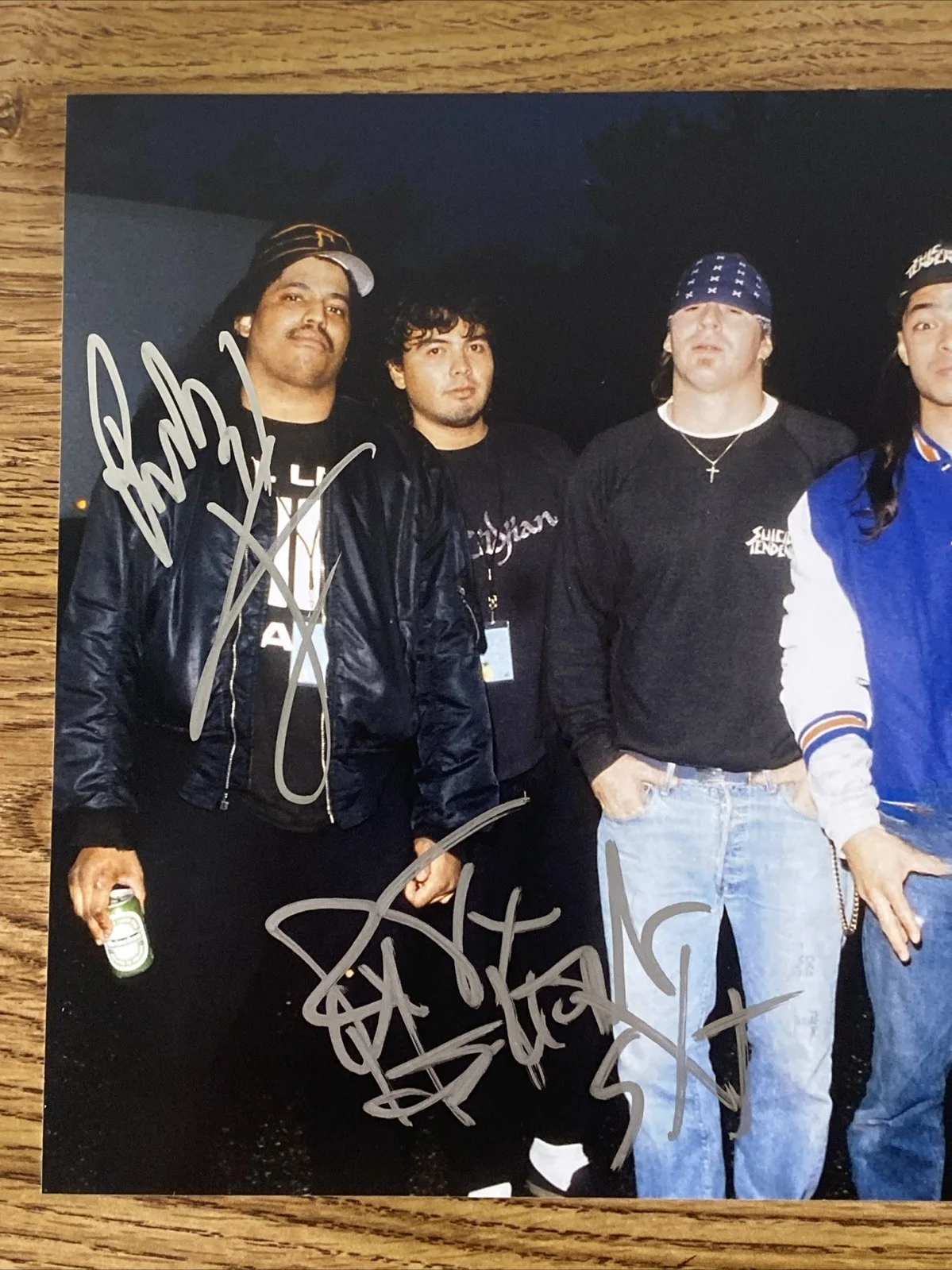 Rocky George & R.J. Herrera Autographed 8x10 Photo 'Suicidal Tendencies' Band, изображение 2